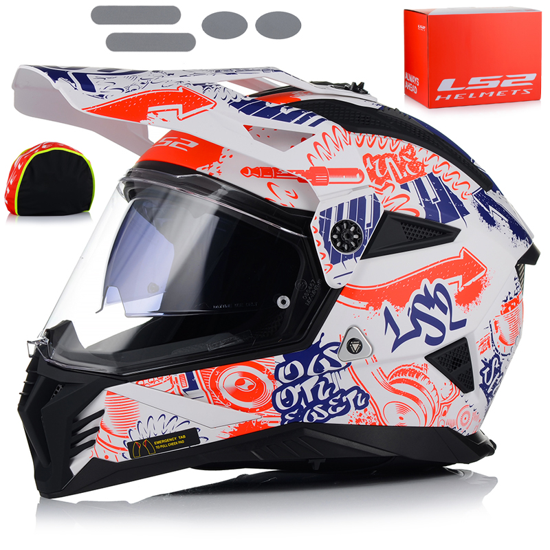 Motocyklová Prilba LS2 MX702 Pioneer Enduro Cross Štvorkolka Atv Sklo Blenda