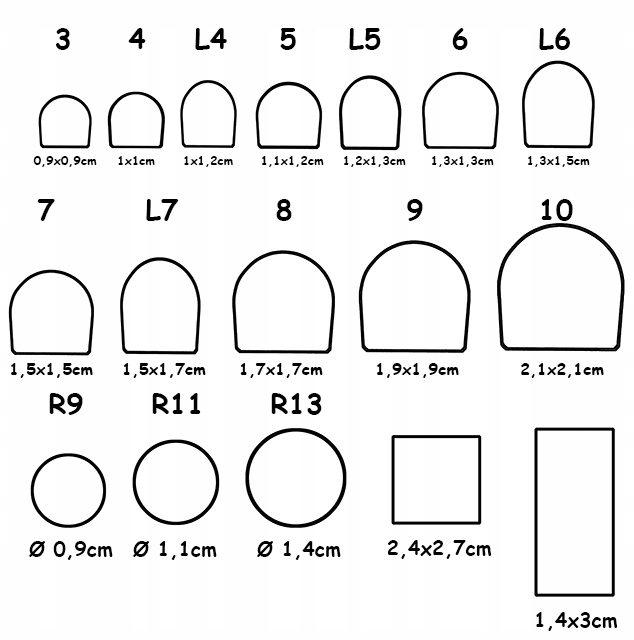 Fleki do szpilek fleki do butów beżowe L6 Marka inna