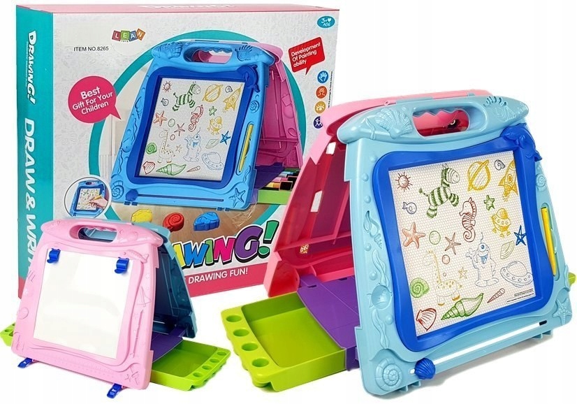 Tablica do Rysowania Dwustronna Pisaki Magnesy Dla dzieci
