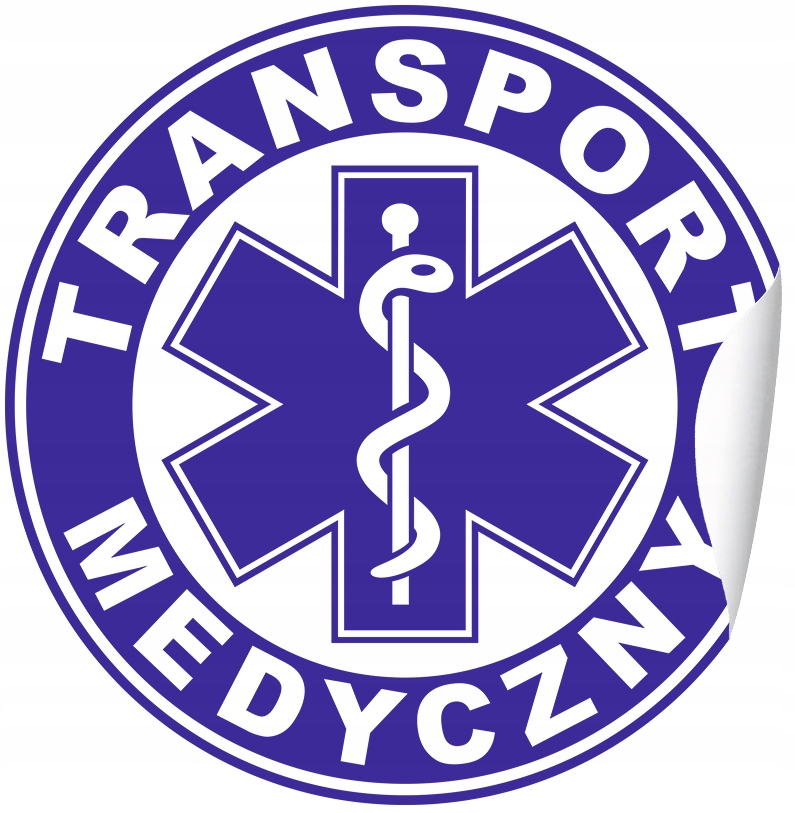 

Naklejka na samochód Transport Medyczny 40cm