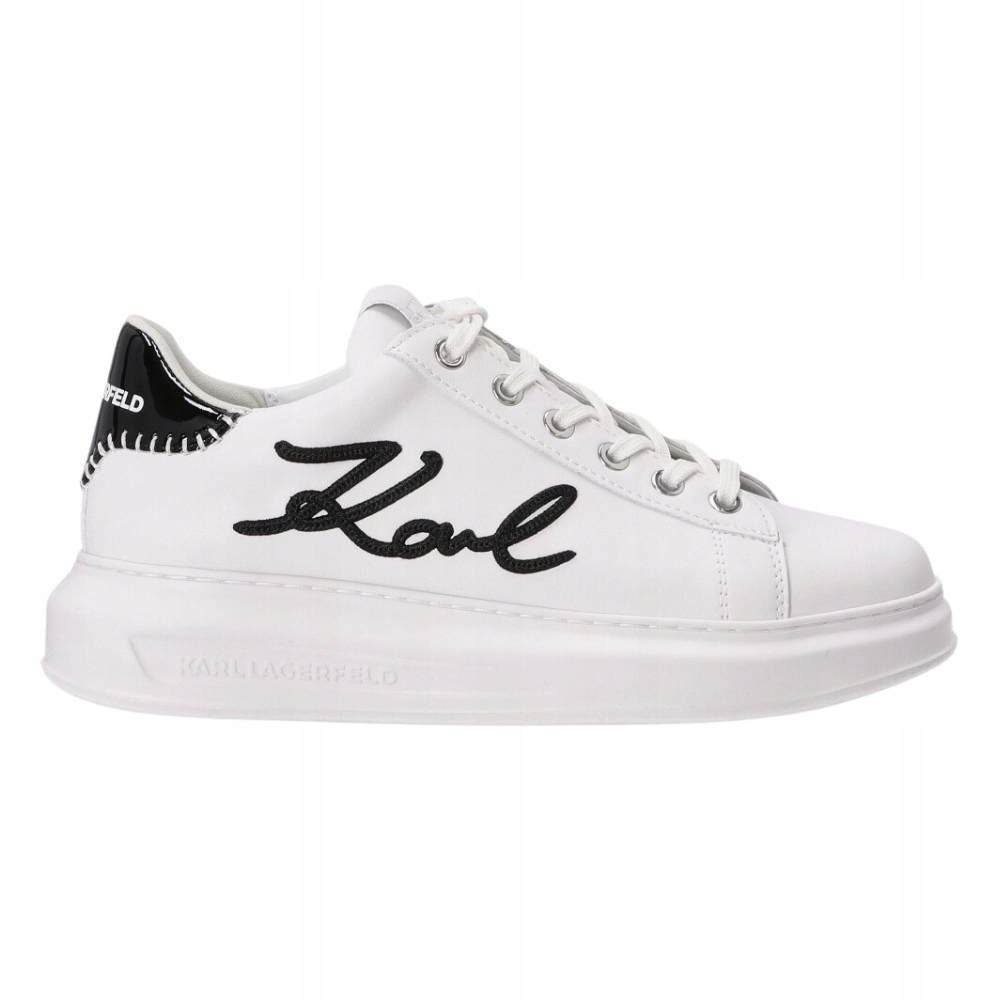 Karl Lagerfeld Bílé dámské kožené tenisky Kapri Karl Nft Lo Lace 39
