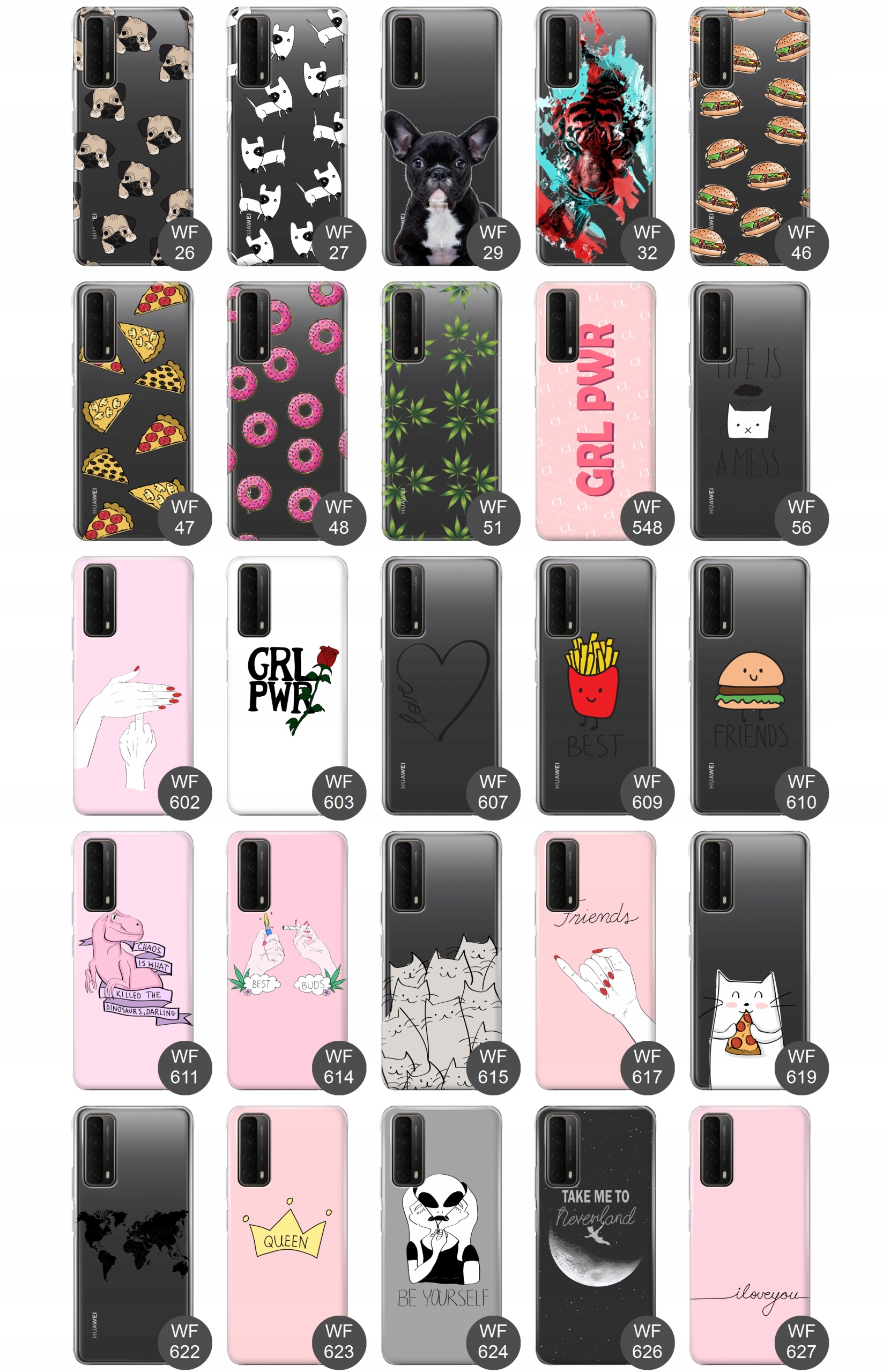 Etui do Huawei P Smart 2021 case wzory guma