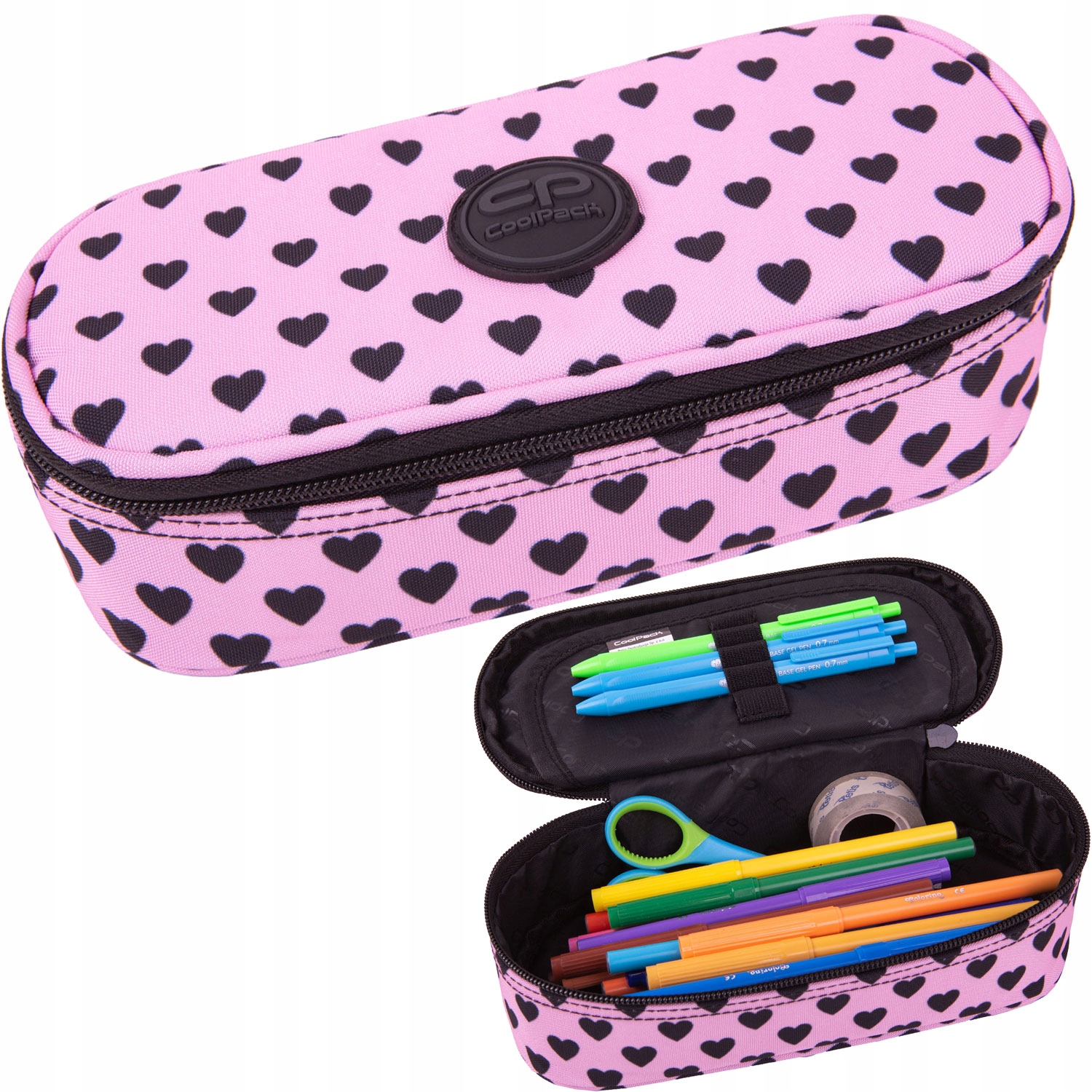 PIÓRNIK SASZETKA TUBA CP DLA DZIEWCZYNKI W SERDUSZKA SERCA RÓŻOWY