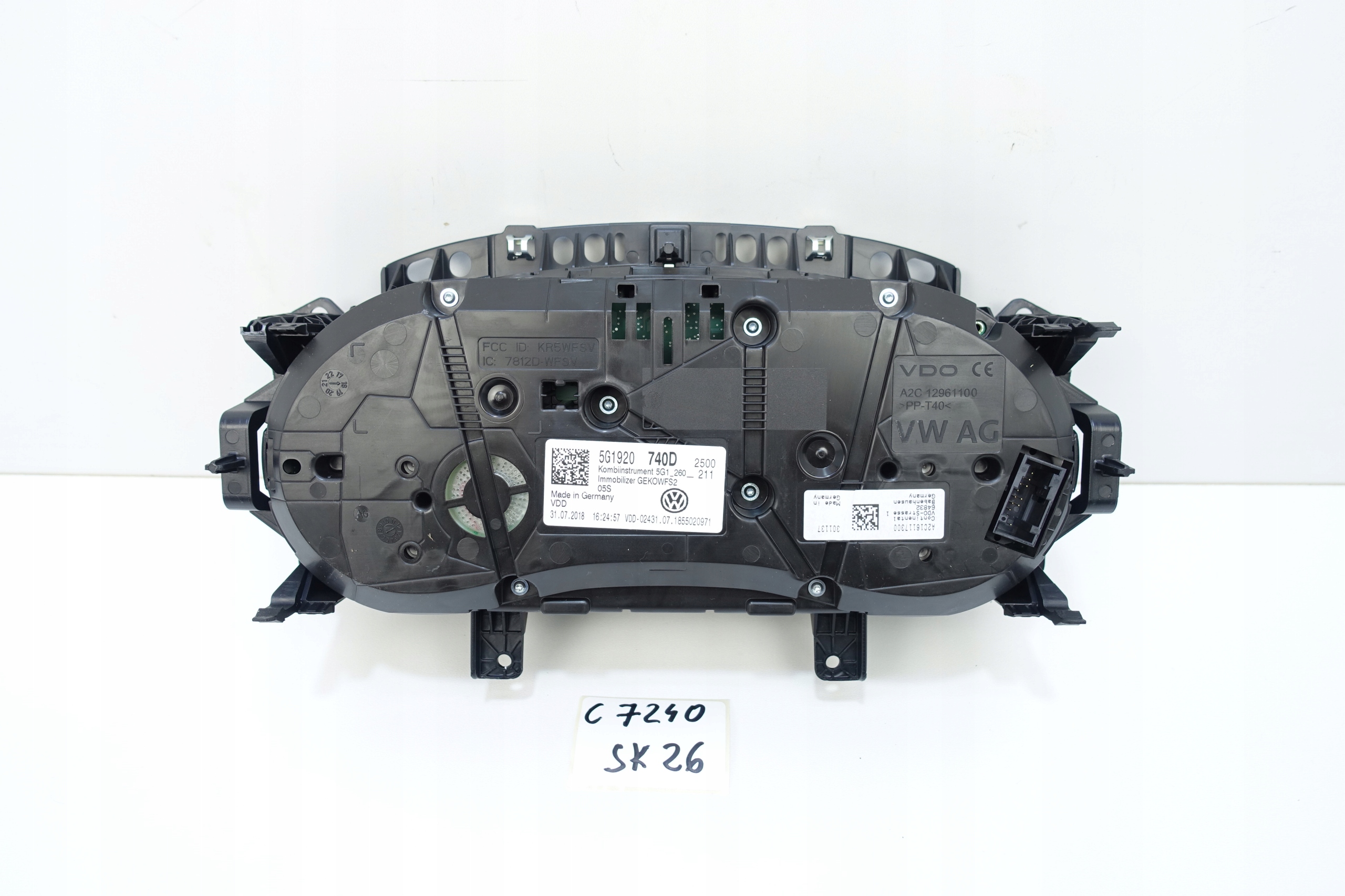 dials dials VW GOLF VII 7 5G 39904KM 5G1920740D