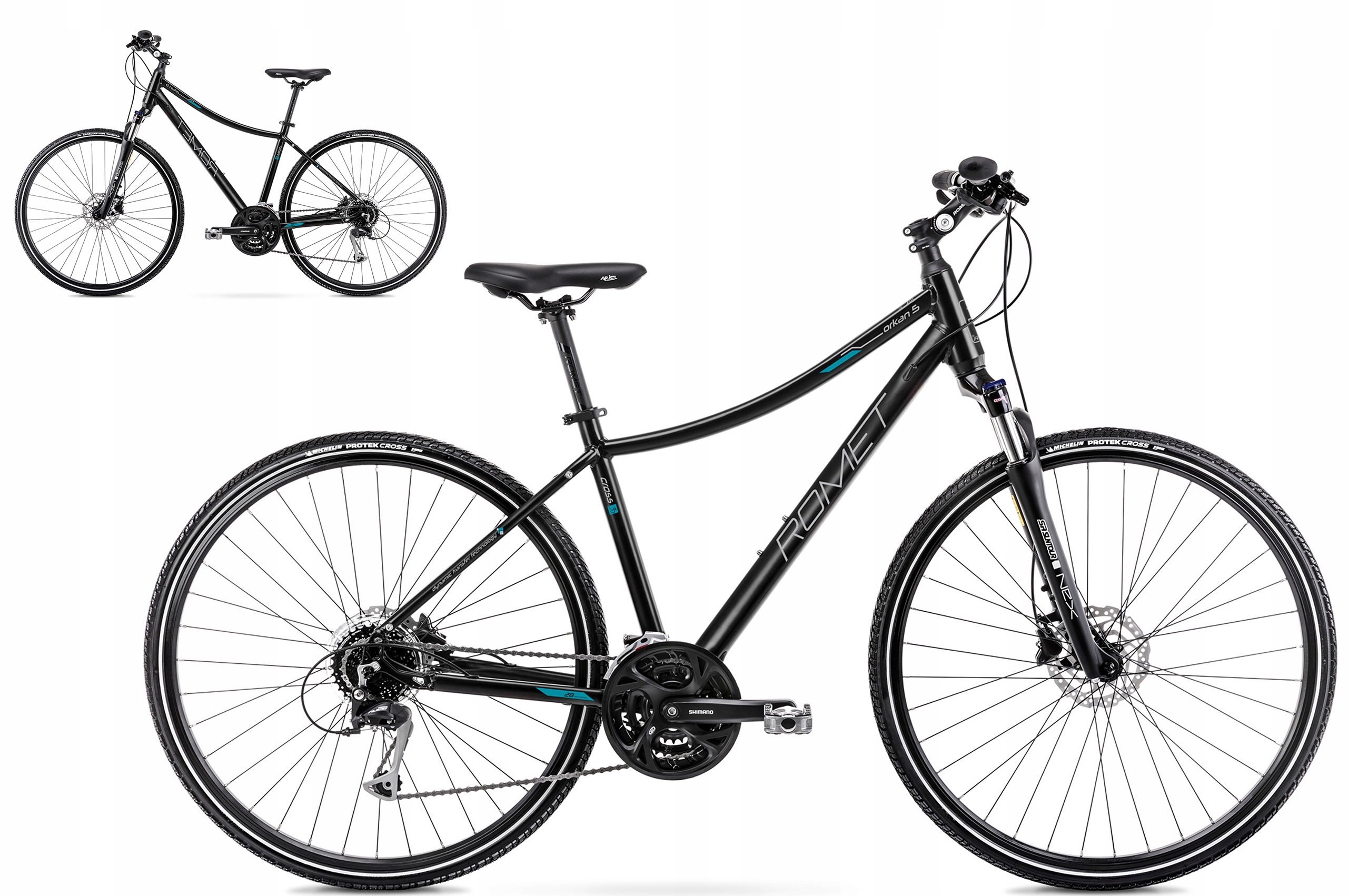 Rower Crossowy Romet Orkan 5 D 28 L 20' czarny