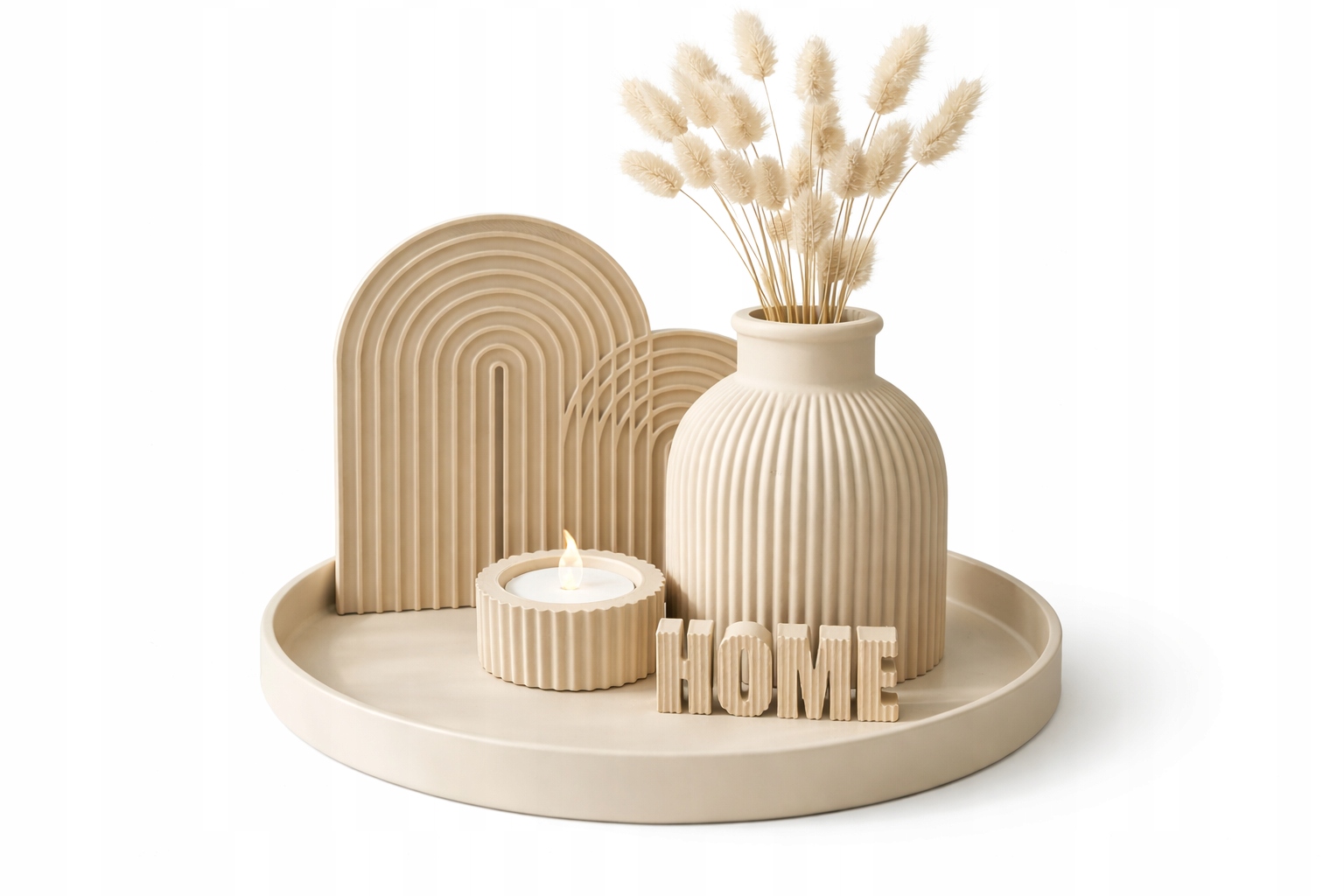 Dekorativní sada na stůl podnos váza svícen Dekorace stolu domu