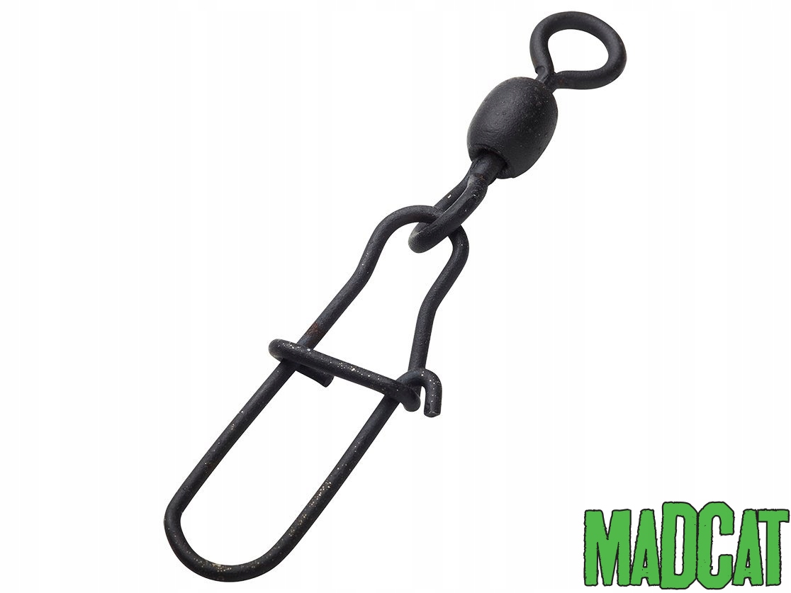 Agrafka z krętlikiem Dam Madcat Stainless Crane Swivel With Snap 90kg 5szt