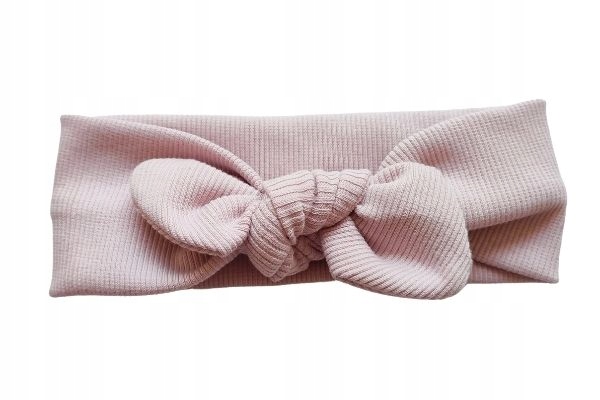 

Opaska pin up wiązana pudrowy róż 42-48