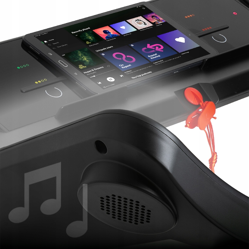 Bieżnia Domowa Elektryczna Składana iConsole Kinomap Bluetooth Pacto Zipro Długość pasa 124.5 cm