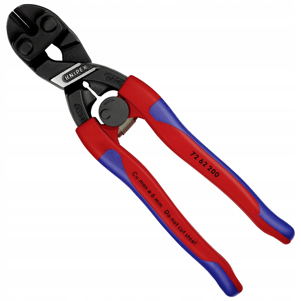 Knipex 72 62 200 Szczypce tnące o zwiększonym przełożeniu cięcie płaskie