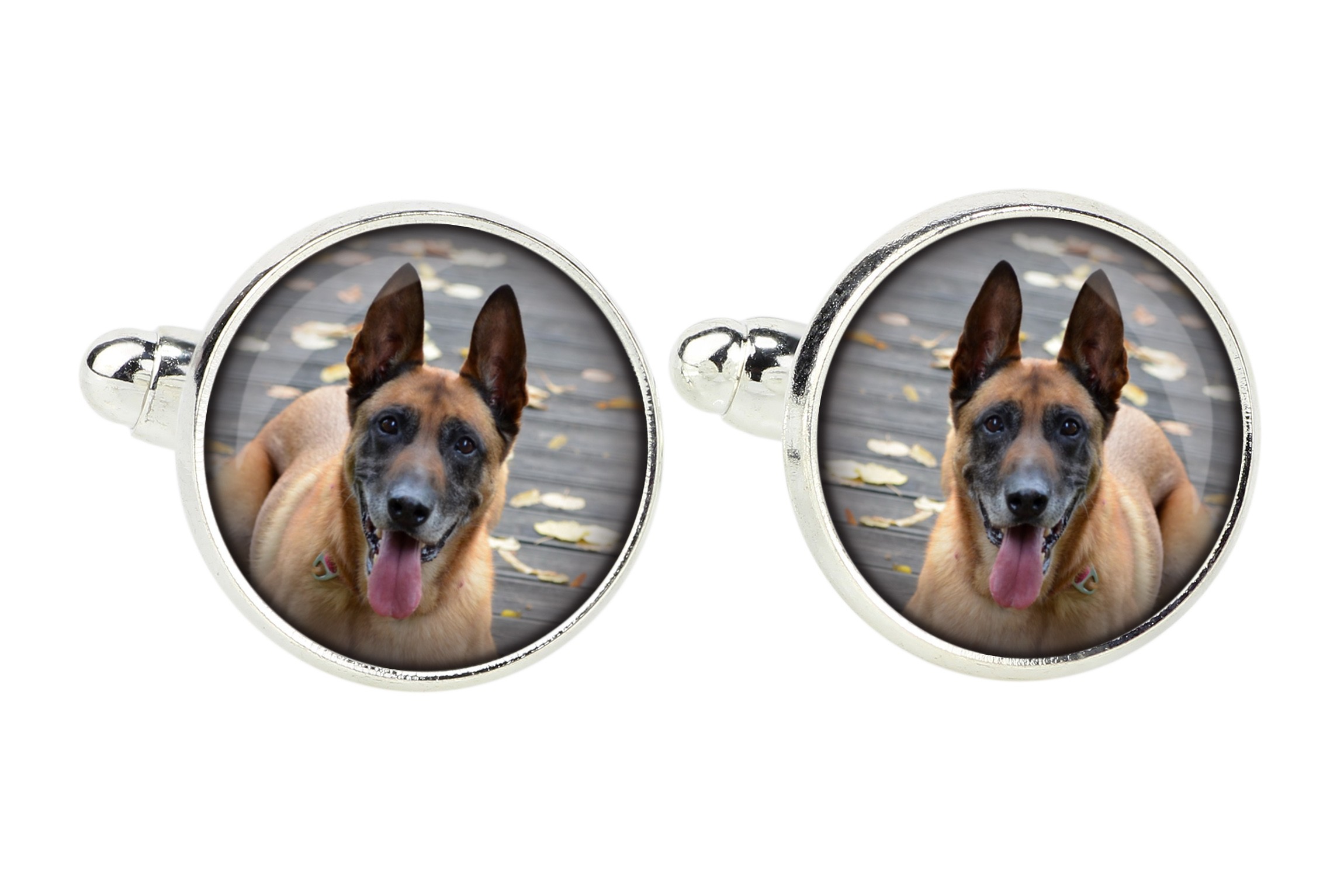 

Malinois Spinki do mankietów z Twoim zdjęciem