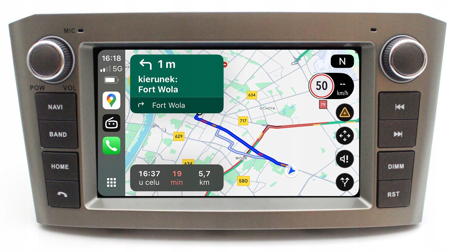 Toyota Avensis T25 03-09 Navigační Rádio Android Auto Carplay 8 GB/128 Gb Dsp