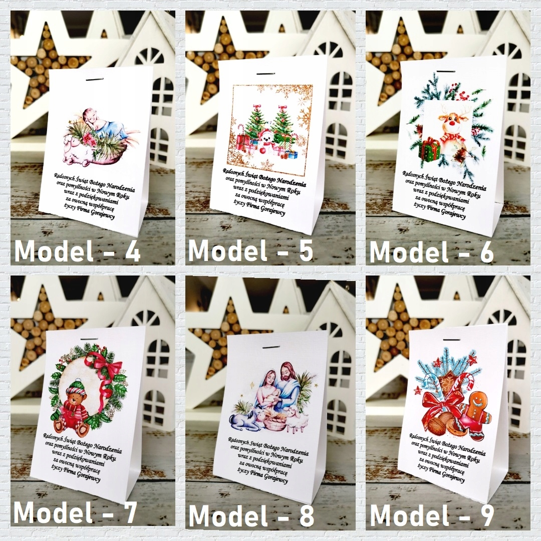 Mikołajkowe słodycze dla Firm życzenia prezenty Waga 0.005 kg