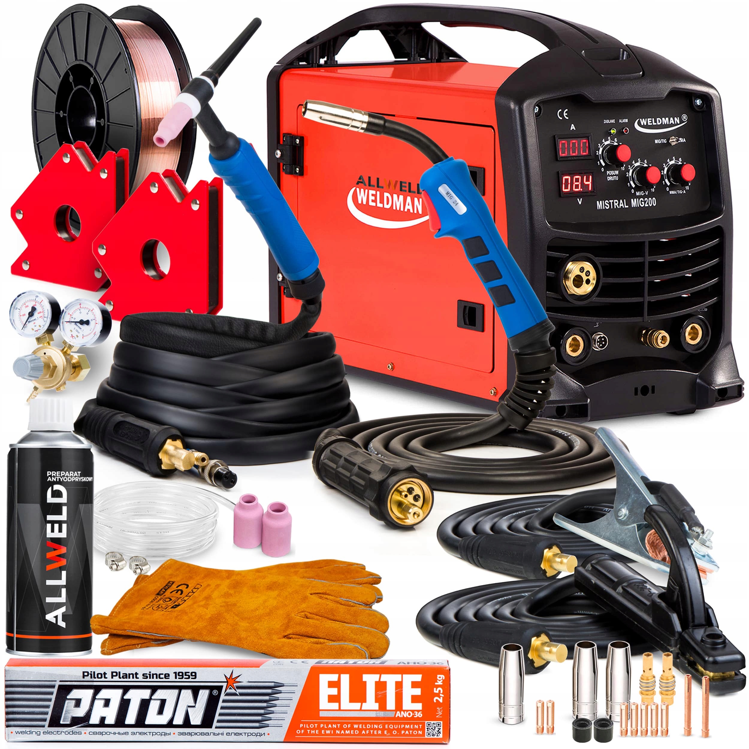 Сварочный аппарат MIGOMAT MIG 200A WELDMAN 200 MMA TIG FLUX