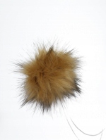 

Futrzany pompon do czapki 12 cm jasny brązowy