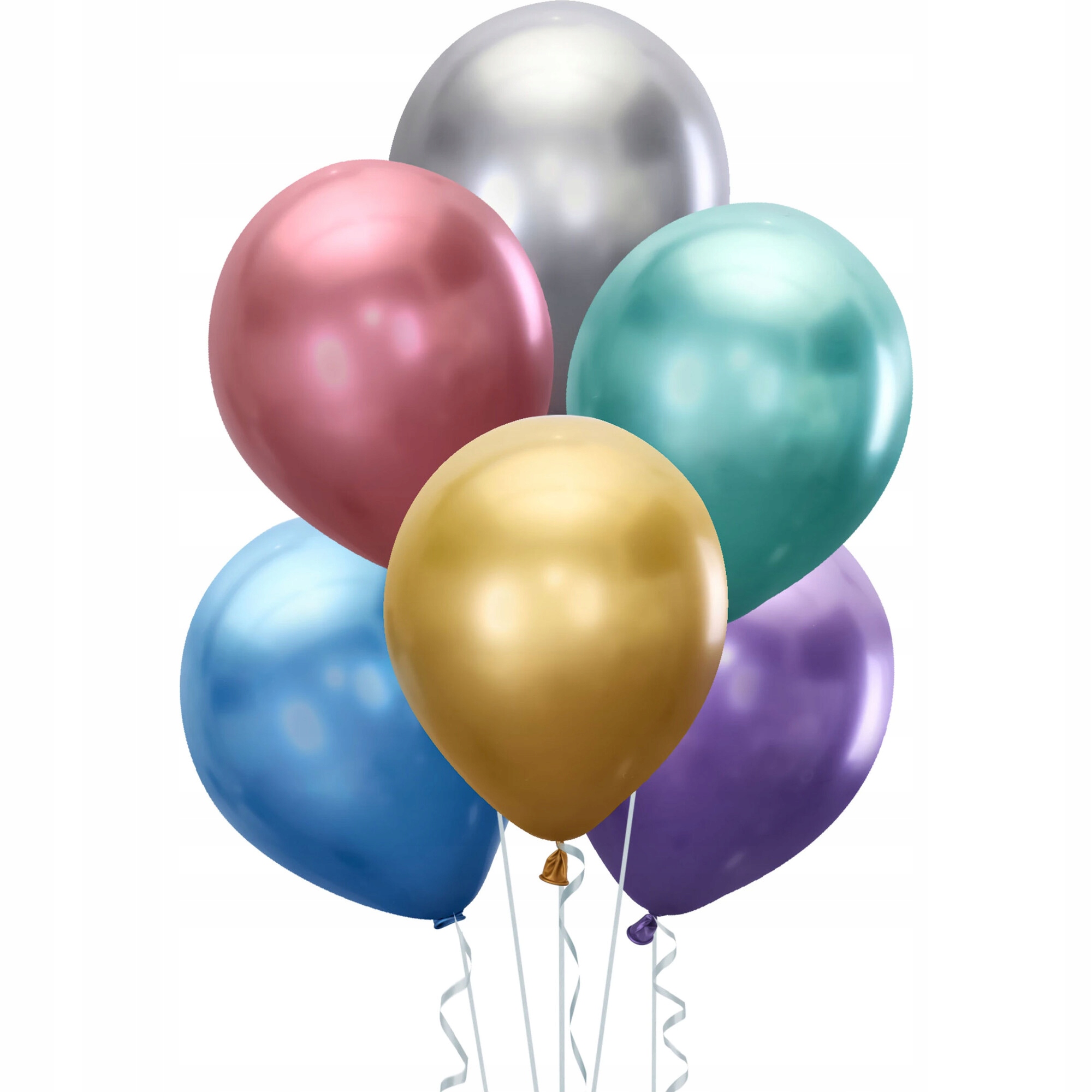 

Balony kolorowe Błyszczące chromowane 5 szt