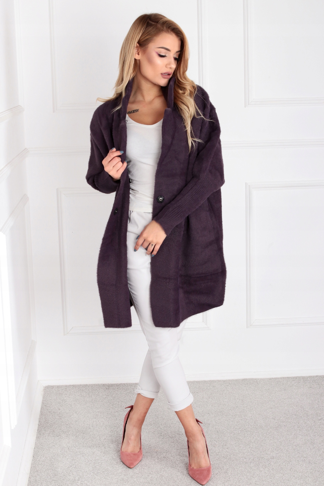 ALPAKA KRÓTKA KOŁNIERZ ŚLIWKOWY 1918 Model 1918