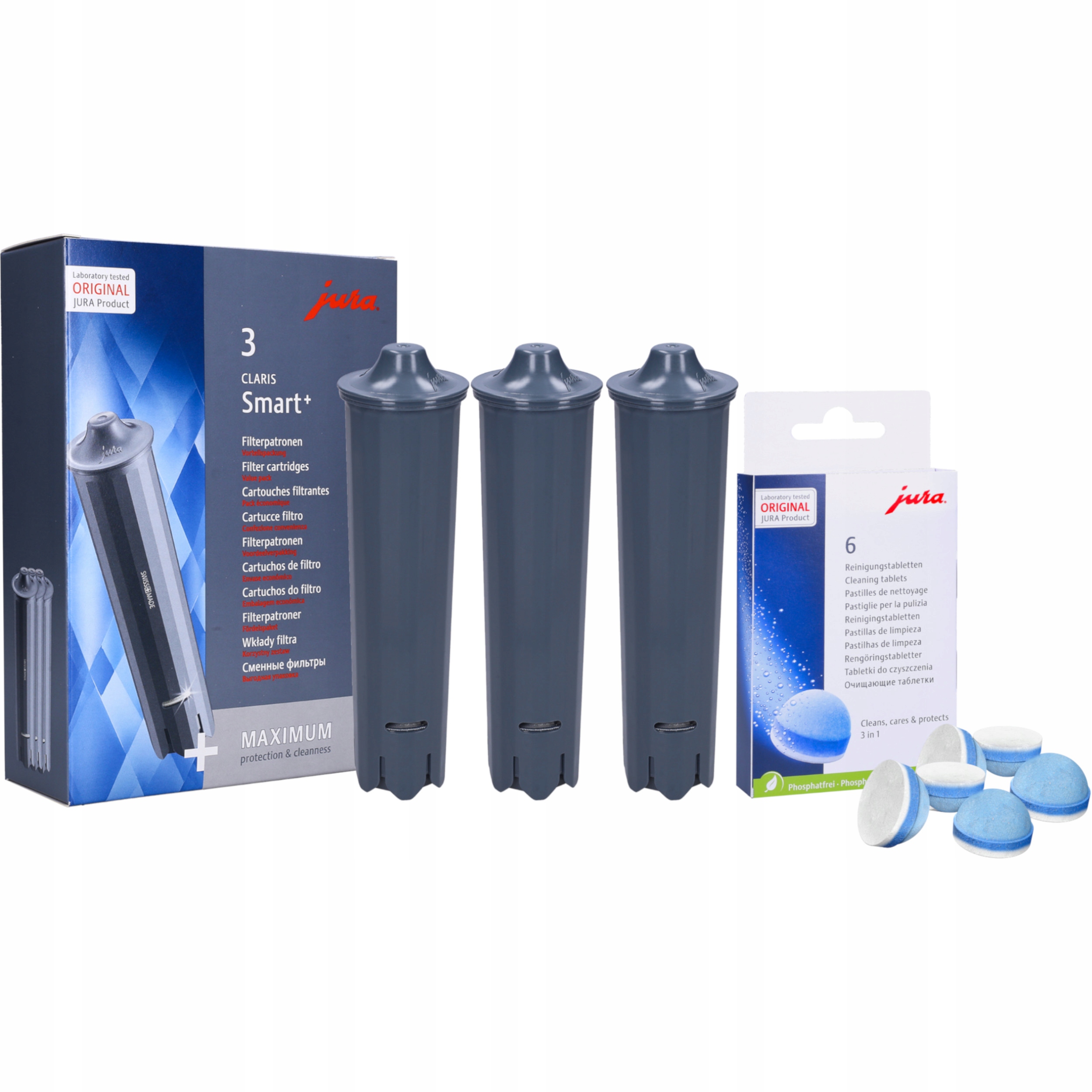 3x FILTR CLARIS SMART+ JURA E8 Z6 E6 TABLETKI 6x Sklep, Opinie, Cena