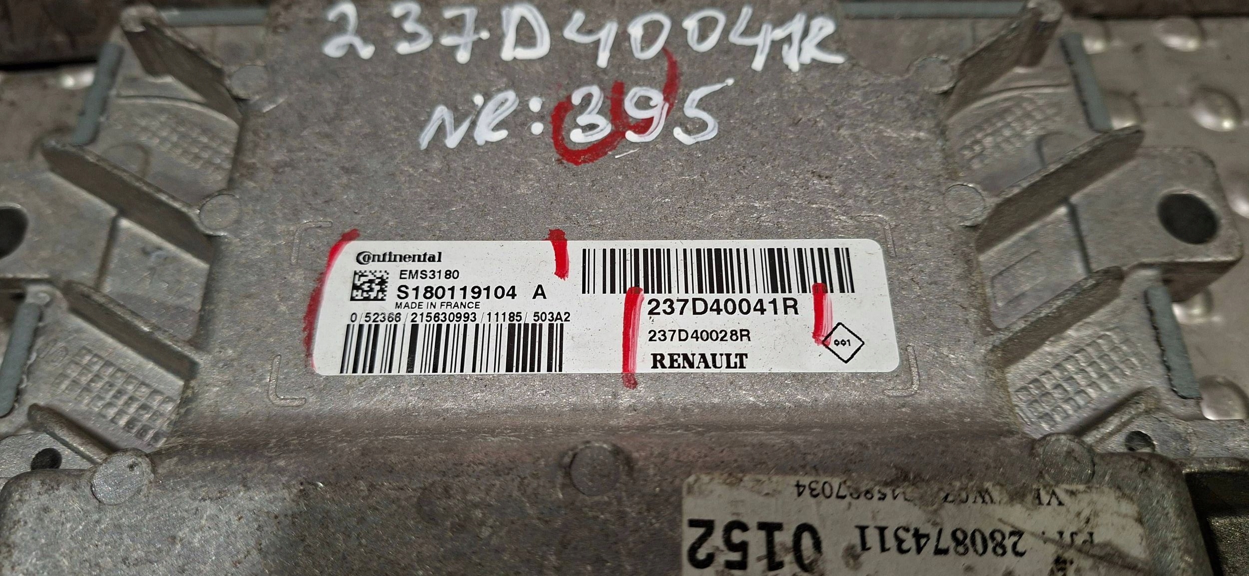 computer 237D40041R S180119104A 237D40028R RENAULT KANGOO II 1.5 DCI