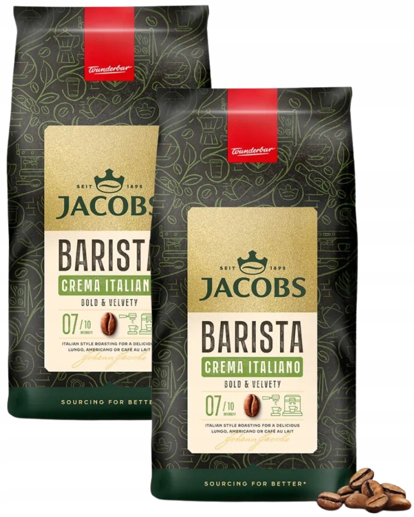 Levně Jacobs Barista Crema Italiano káva 2x1 kg