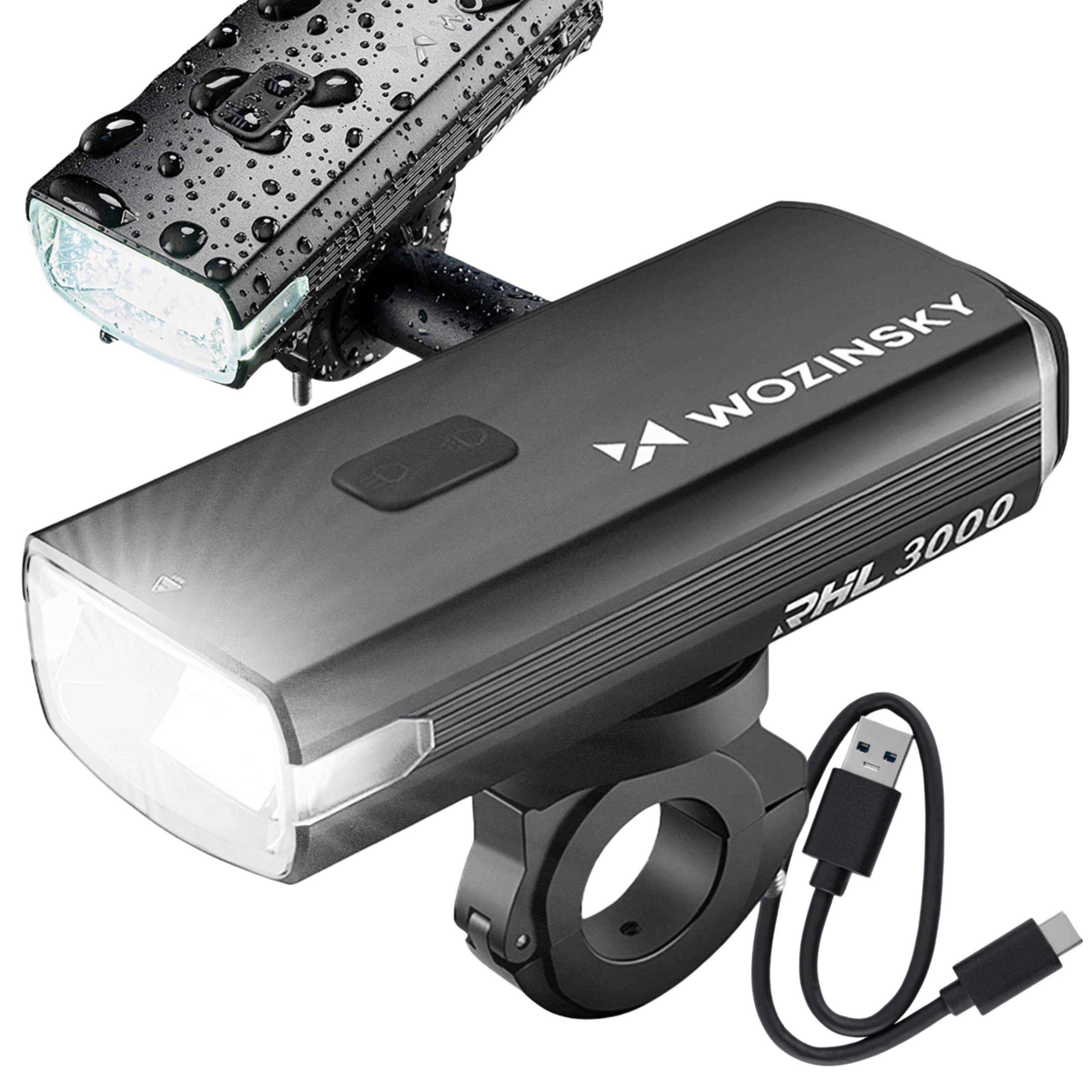 Výkonné Přední Světlo Na Kolo 3000 lm Led Světlo Přední Svítilna Powerbank