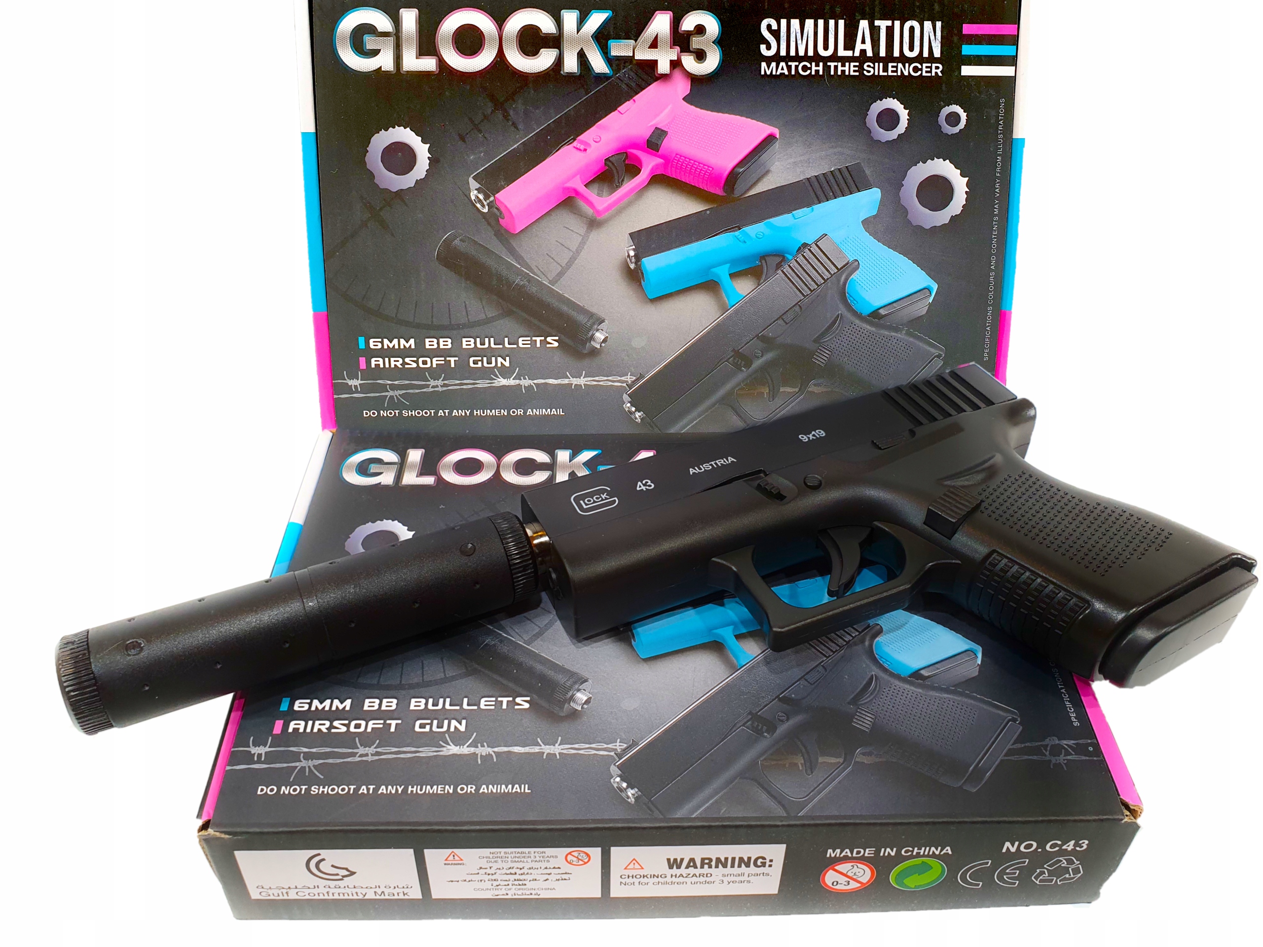 Glock 17 GEN. 4 PISTOLET METALOWY NA KULKI KARABIN Bohater brak