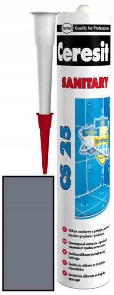 

Silikon sanitarny Cs 25 Ceresit 280ml Antracyt