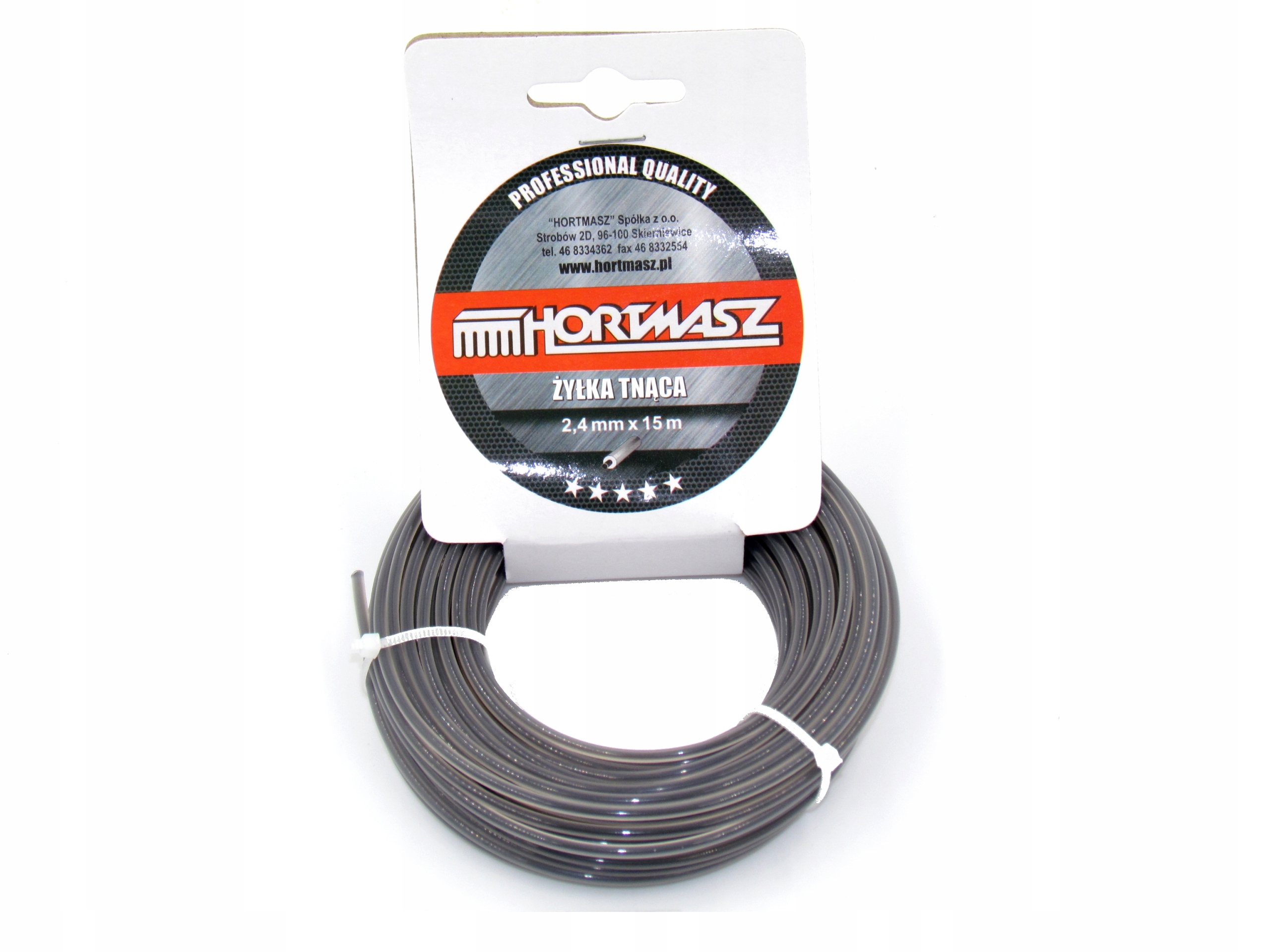 

Żyłka Tnąca Kosa Podkaszarka 2,4mm X 15M Duoline