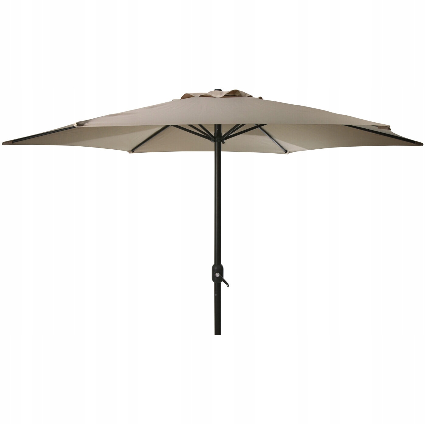 Parasol Ogrodowy Aluminiowy Ø 300 CM Wysokość 248 CM Kolor Taupe