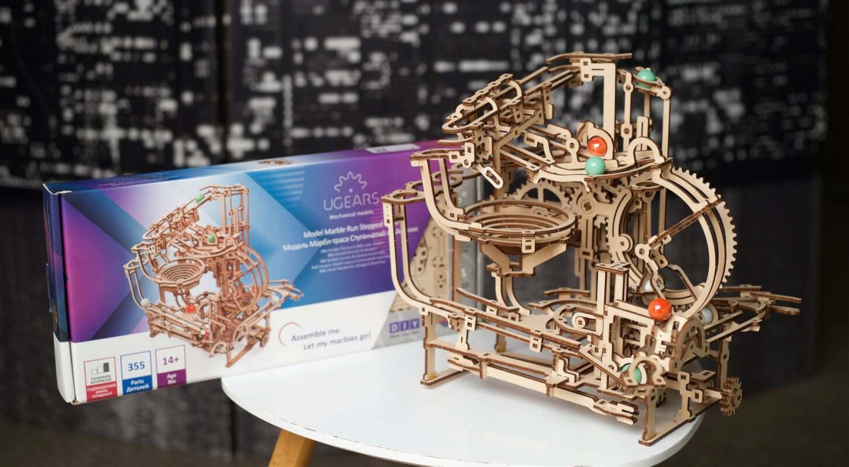 Puzzle 3D TOR KULKOWY Marble Run Wciągnik Stopniow Liczba elementów 355