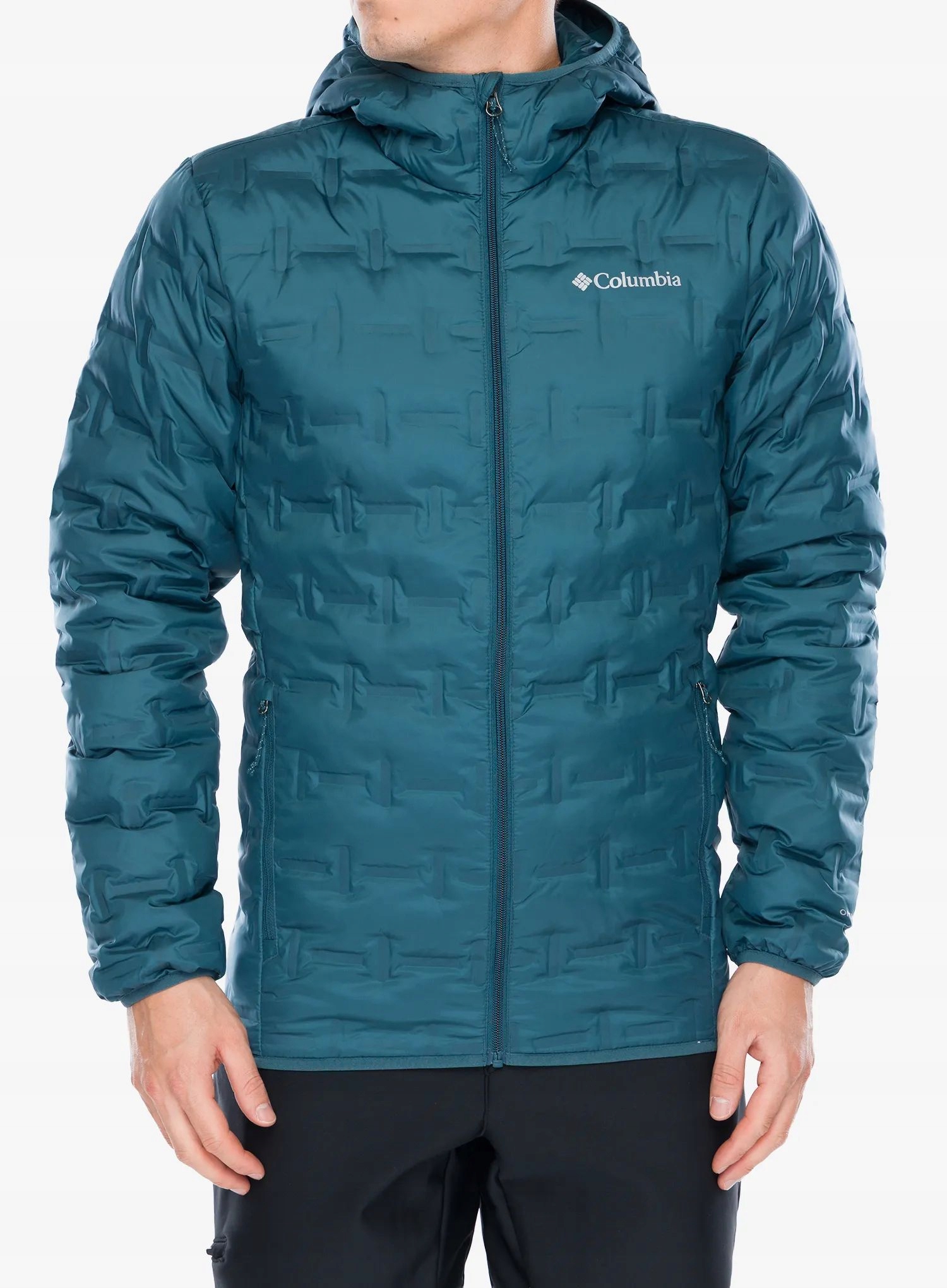 Péřová bunda Columbia Delta Ridge II Down Hooded Jacket everblue M