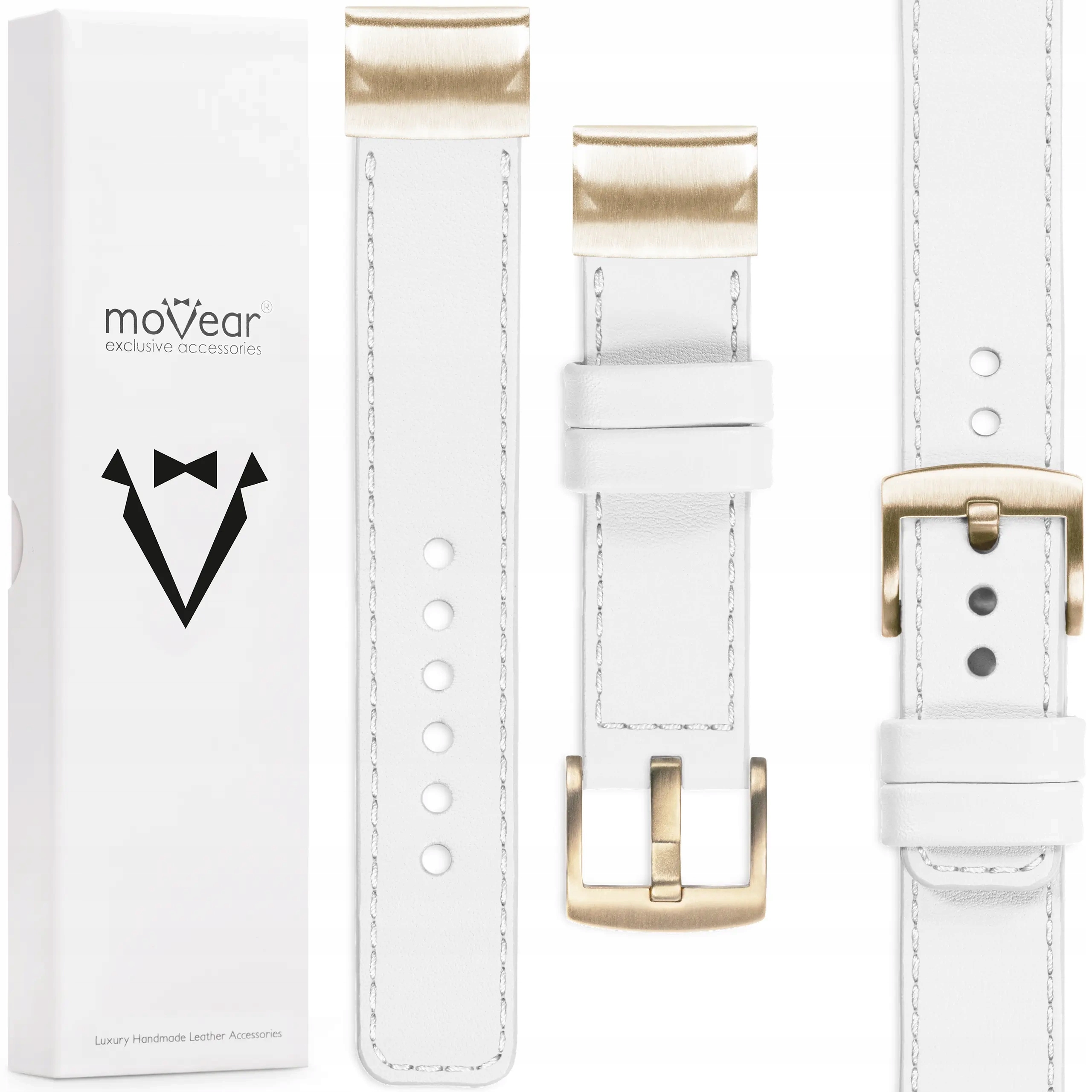 Kožený řemínek pro Garmin Fenix 8s 7s 6s 5s QuickFit 20 mm exkluzivní Movear