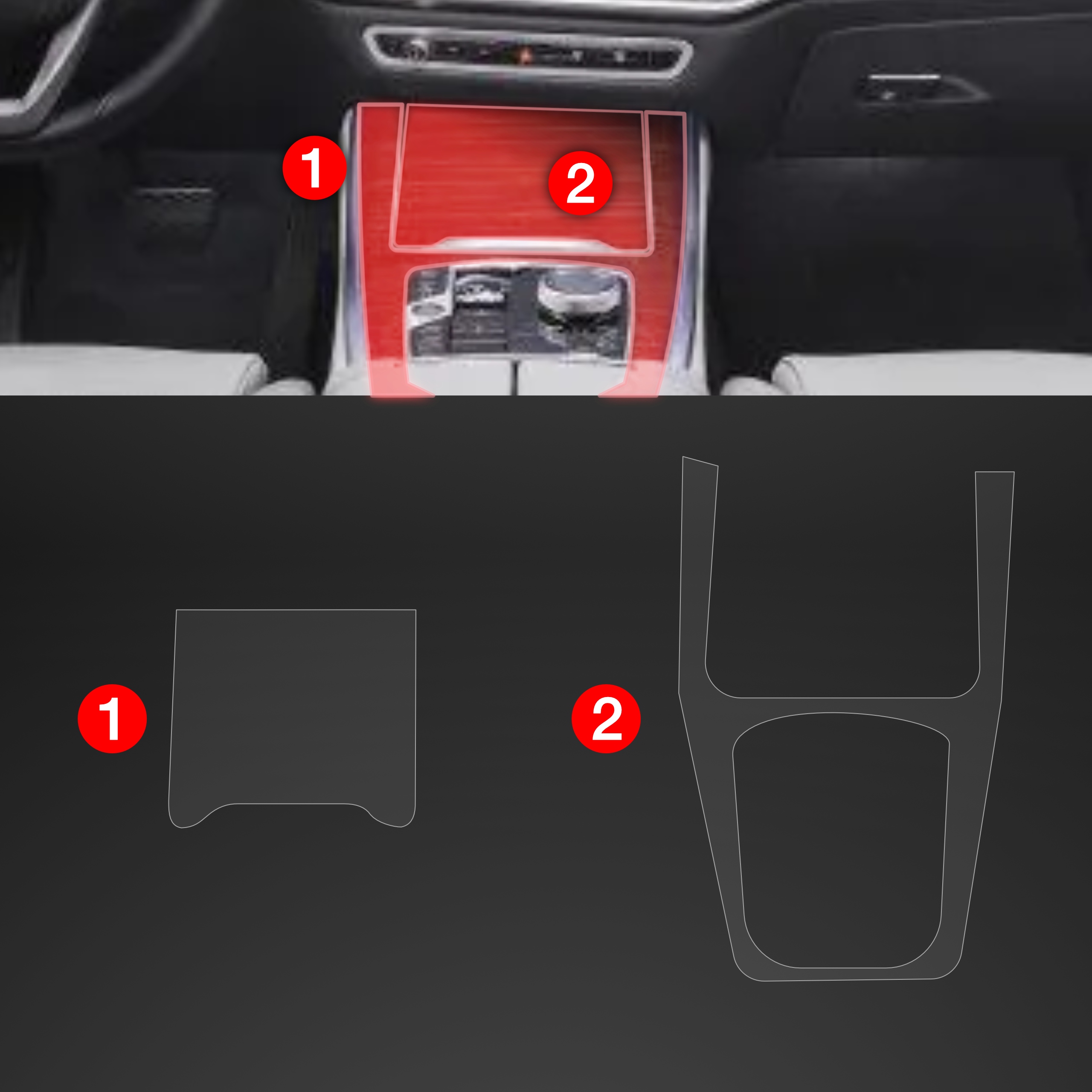 2w1 Grizz folia ochronna do wnętrza BMW X5 G05 (2023-2024) Błyszcząca Stan opakowania oryginalne