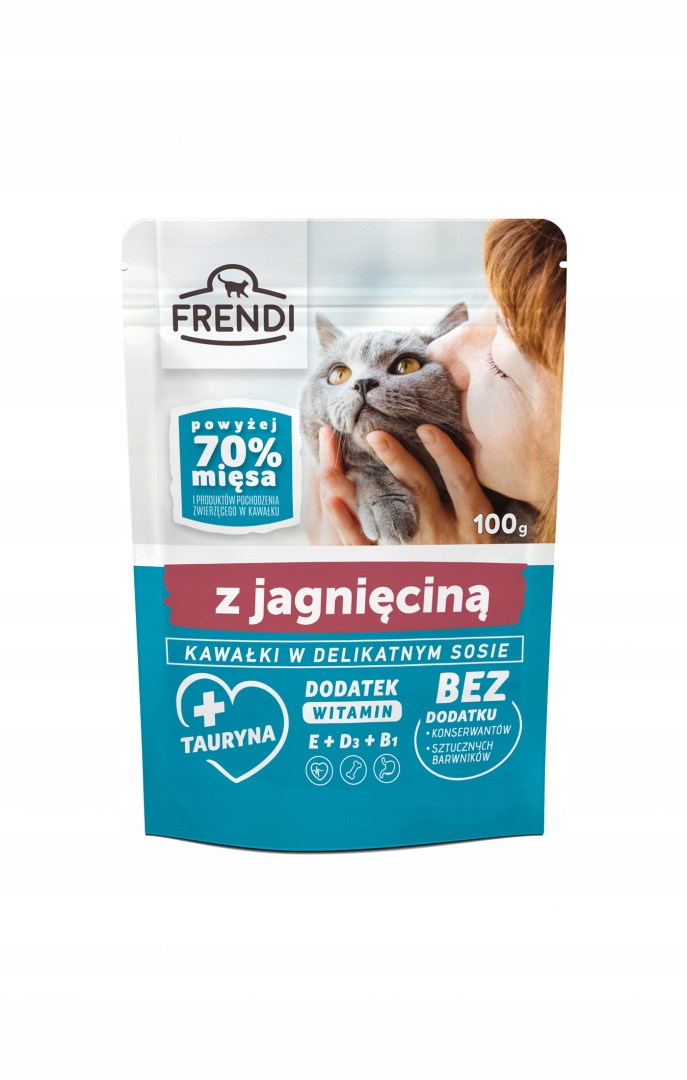 Levně 25 x Frendi Krmivo Vlhké Kočka Kousky v jemné omáčce Jehněčí maso 100 g