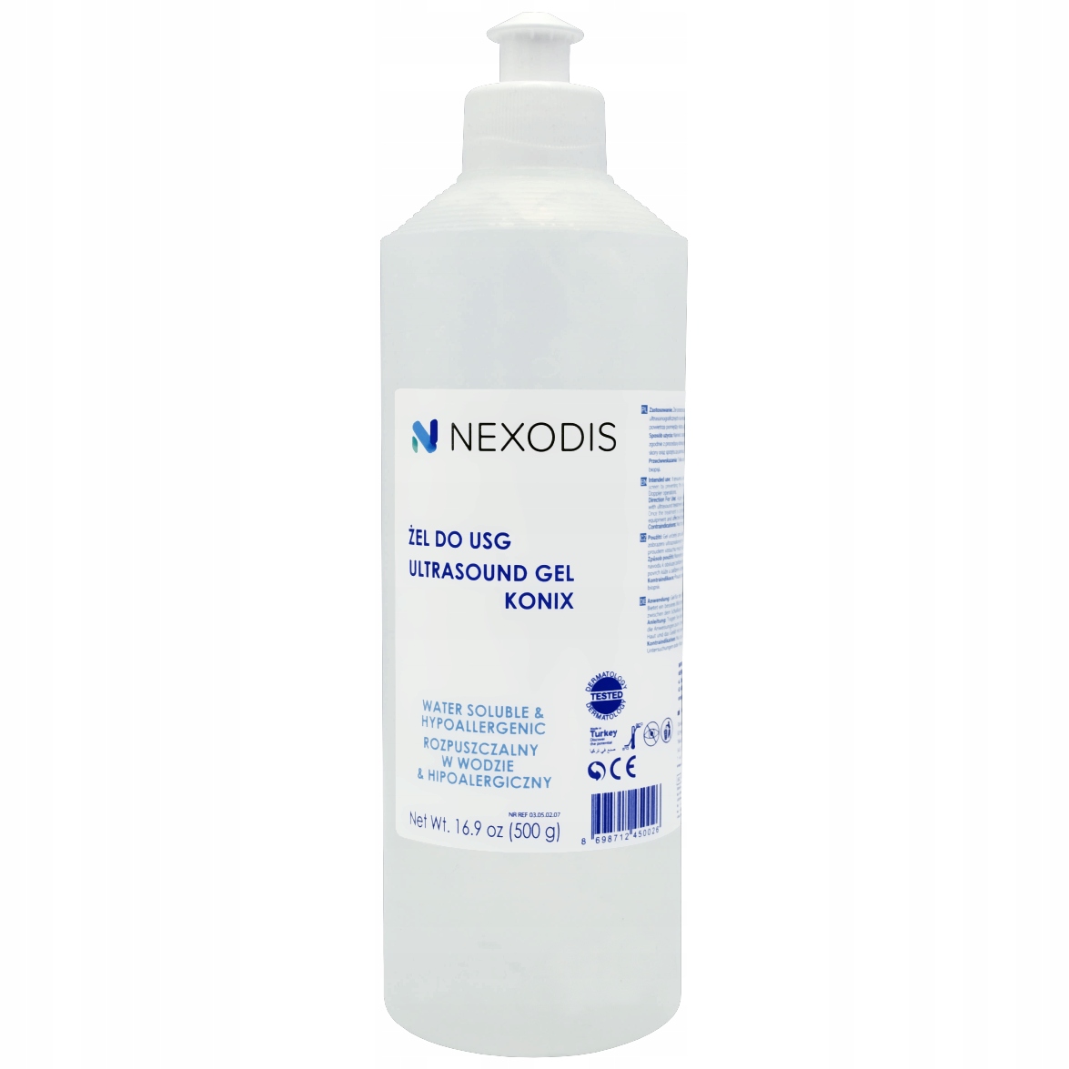 

Żel Do Usg Ktg Ipl Bezbarwny Nexodis 500 ml Gęsty