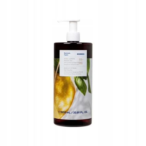 Korres Sprchový Gel Basil Lemon Bazalka Citron 1000 ml 1 l