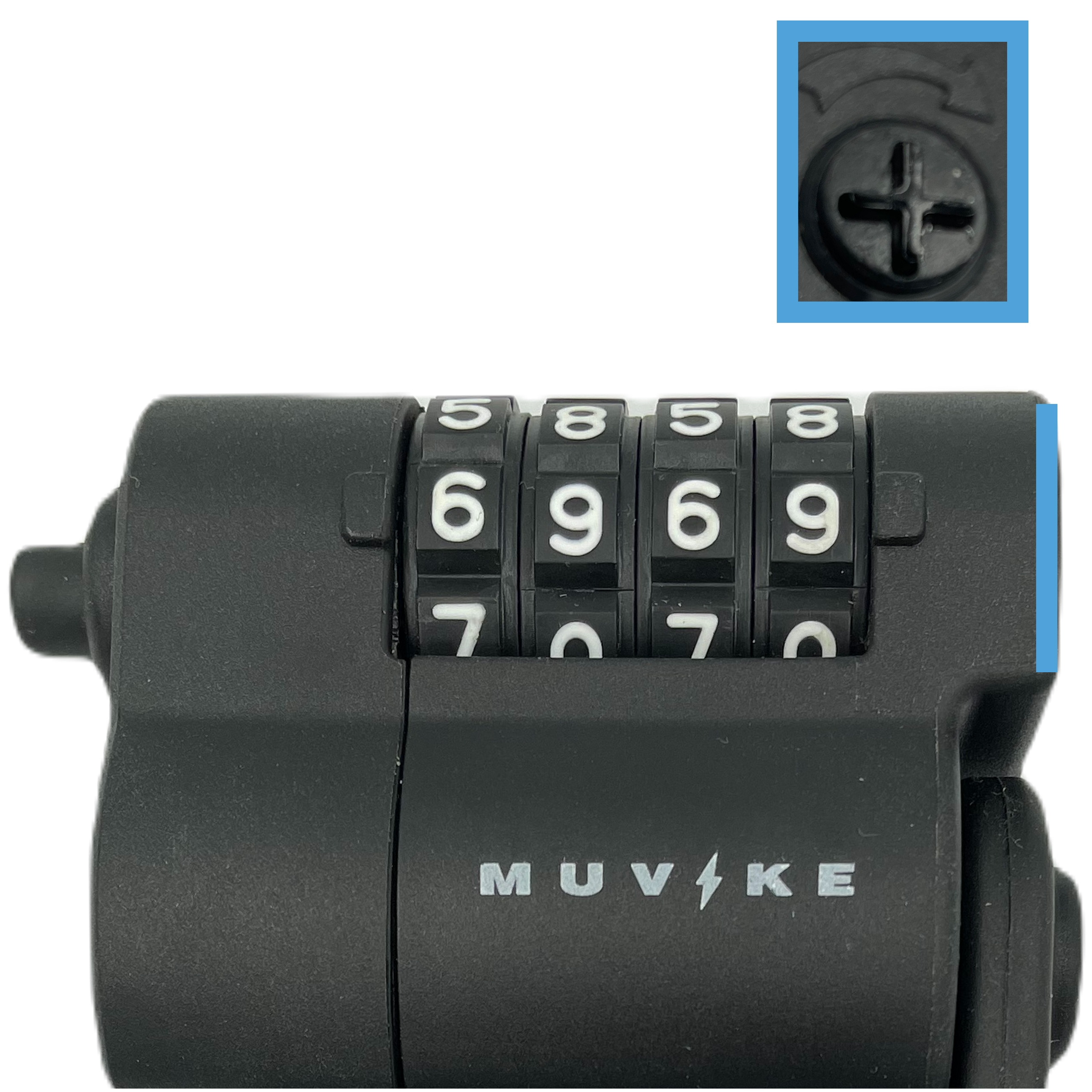 ZAPIĘCIE ROWEROWE SKŁADANE ZAPIĘCIE DO ROWERU MUVIKE FOLD 800/8C SZYFR 85cm Średnica 7 mm