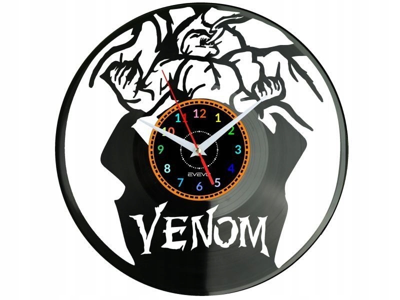 Venom Dárek Originální dekorace do domu Hodiny z vinylové desky