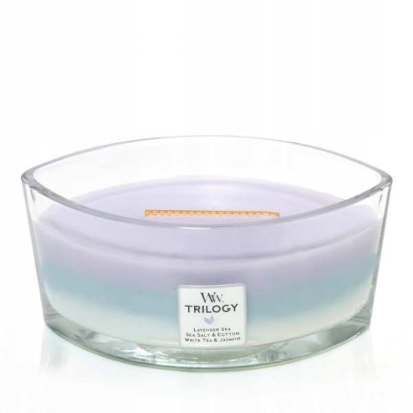 

Świeca Woodwick Łódka Trilogy Calming Retreat 453g