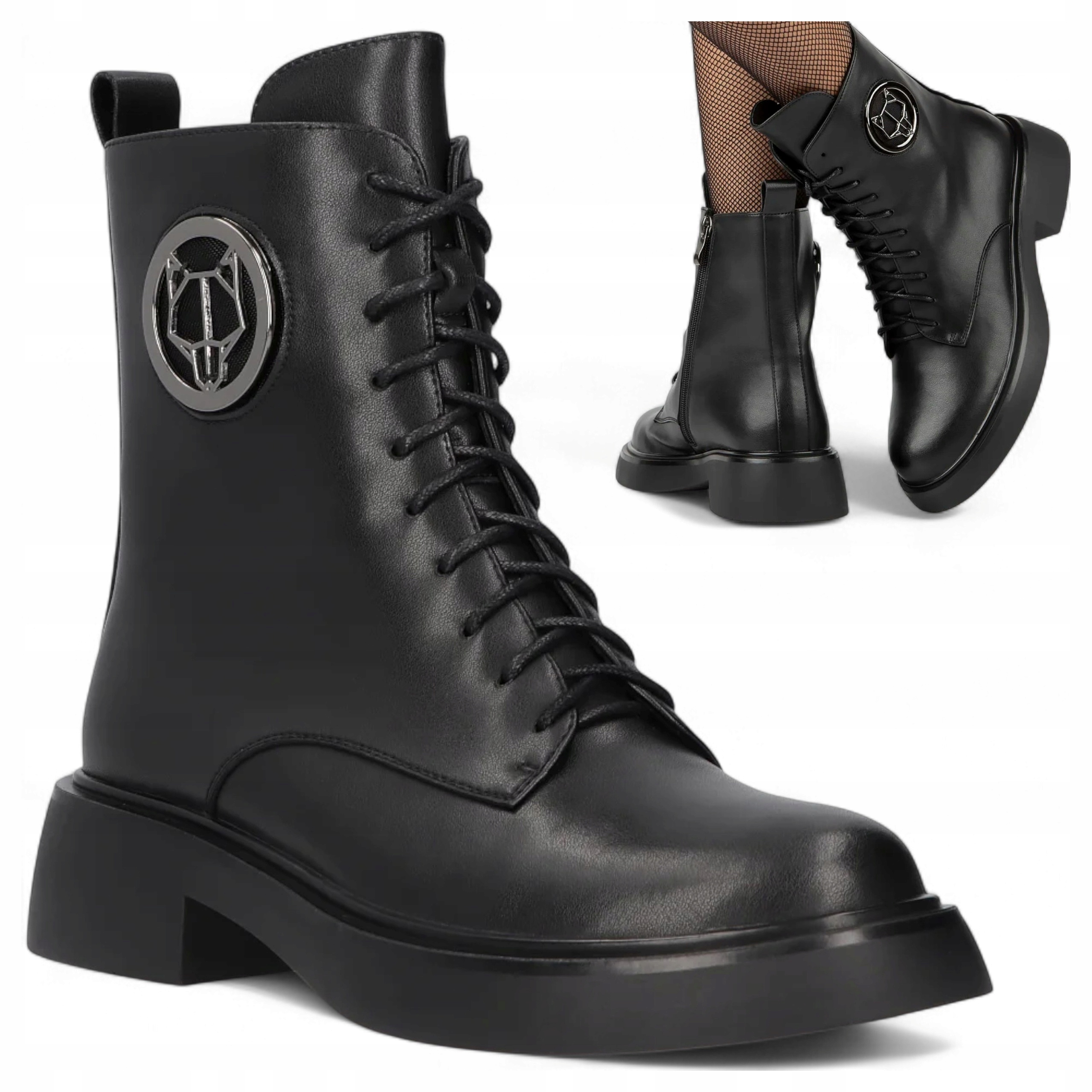 Dámské Kotníkové Boty Kožené vel. 41 Filippo Podzimní ploché zateplené vysoké módní