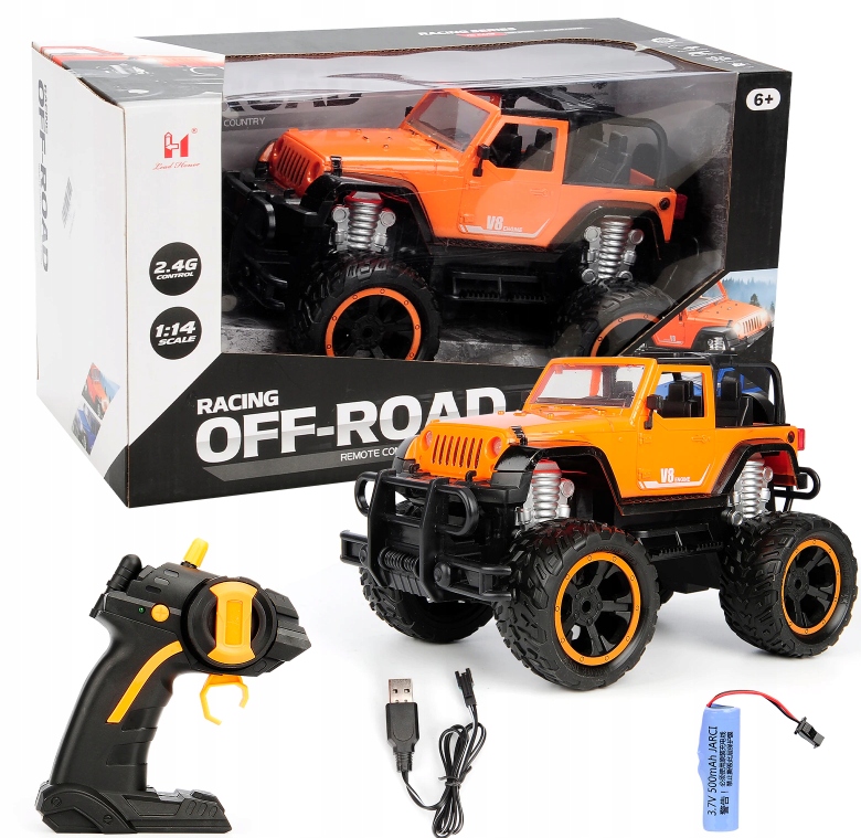 

Duzy Jeep Auto Zdalnie Sterowany Aku Led