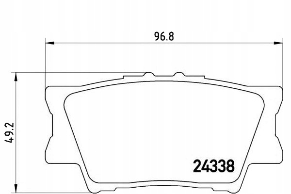 Brembo Brzdové Destičky Toyota Rav 4 06- Zadní Asistent řidiče #28