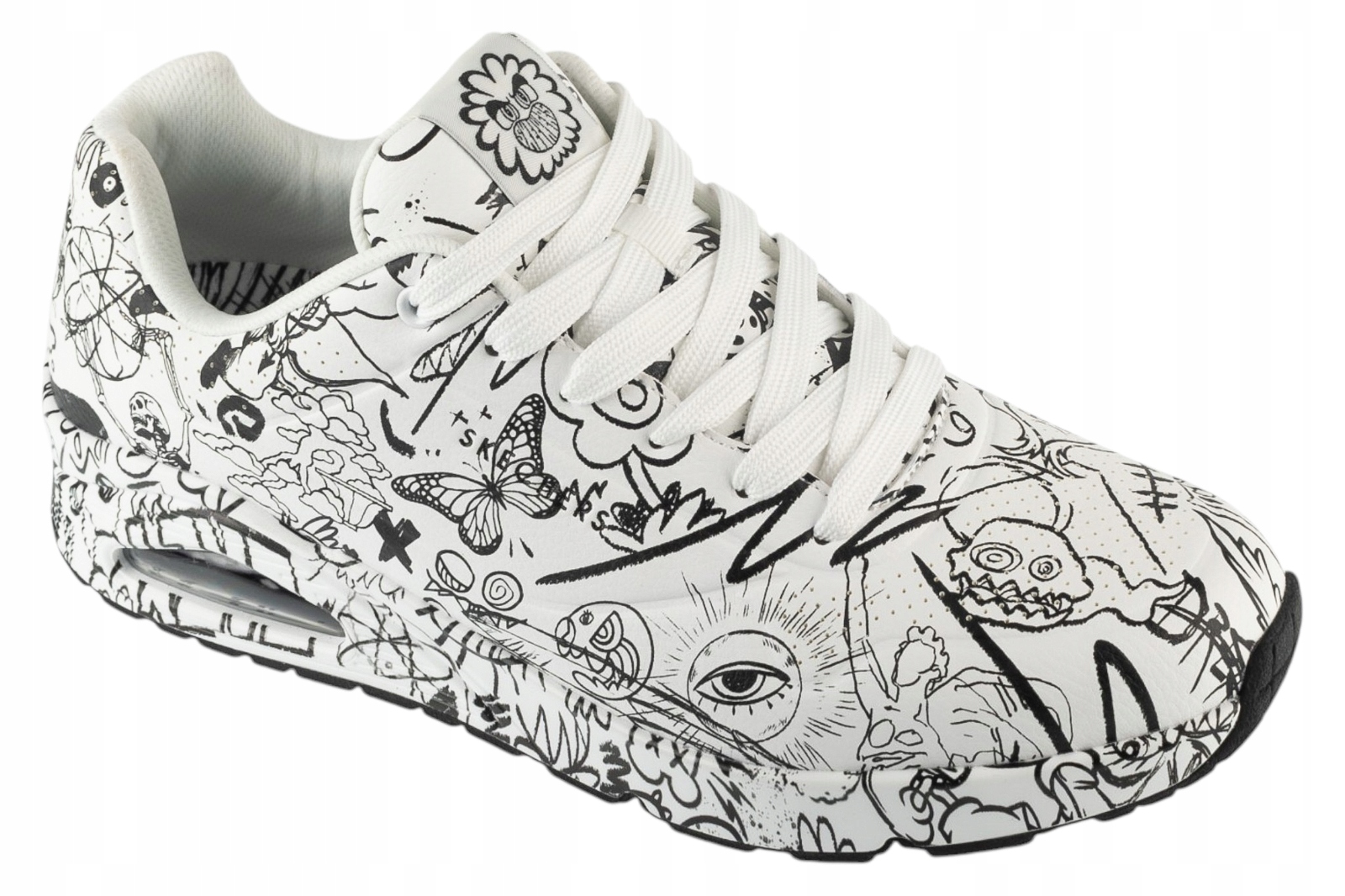 Skechers Uno Process Sketch [42] Pánské tenisky bílé