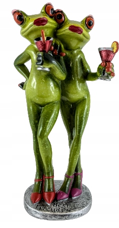 FIGURKA PANIE ŻABY Z DRINKAMI