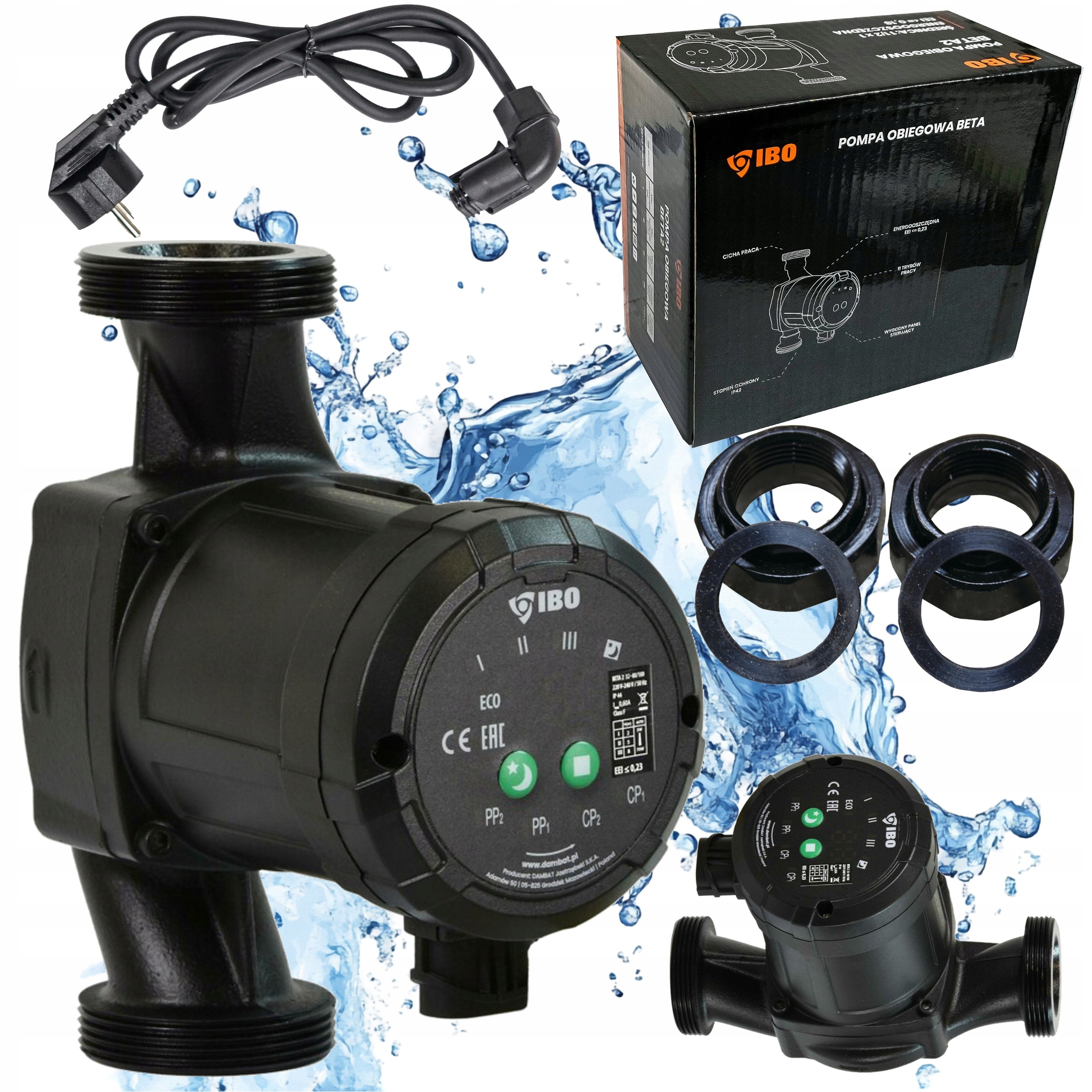 Elektronická Obehová Pumpa Pre Kotlové Pece Ibo Beta 2 32-80/180 Skrutky