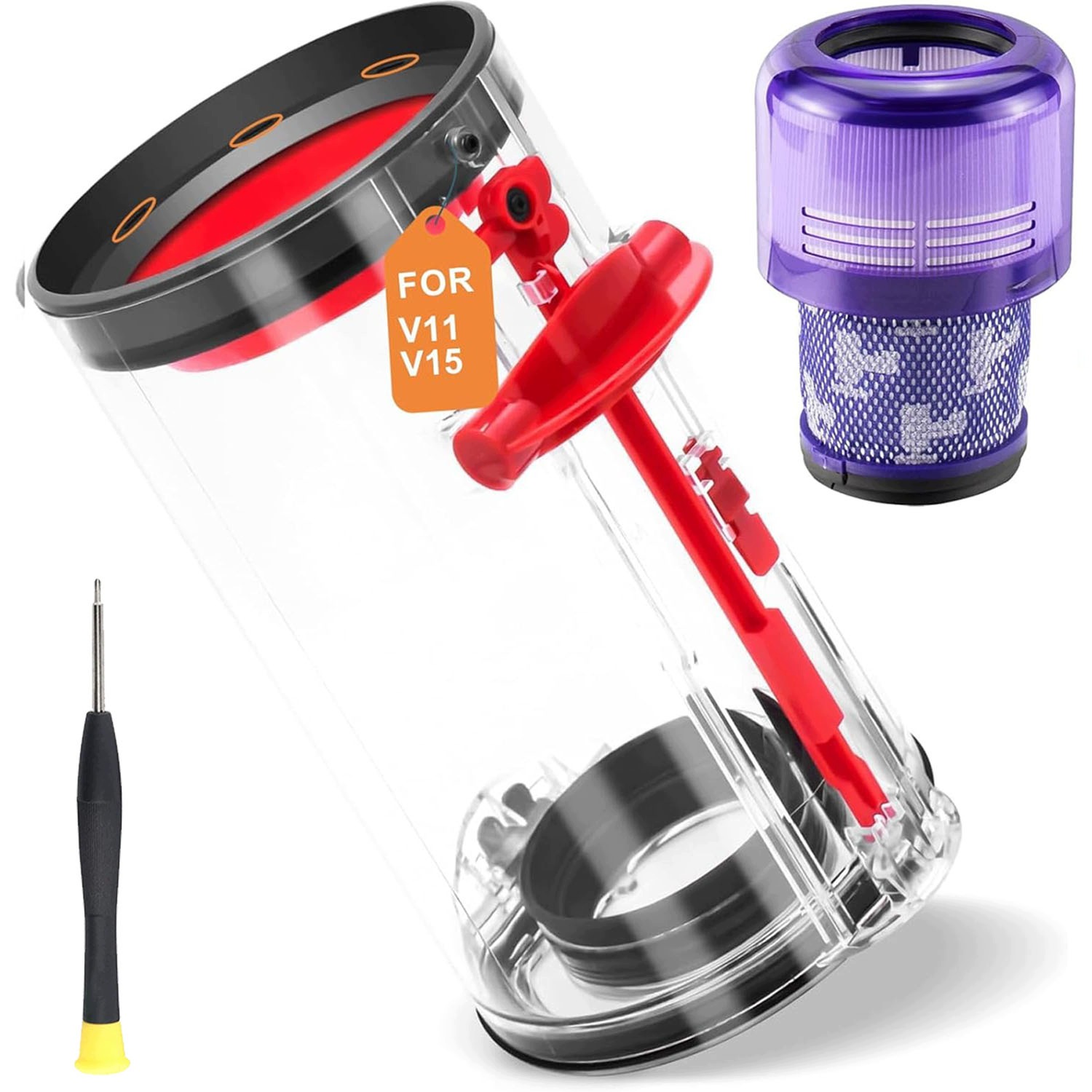 Náhradní nádoba na prach s Hepa filtrem pro Dyson V11 V15 SV14 SV15 a SV22