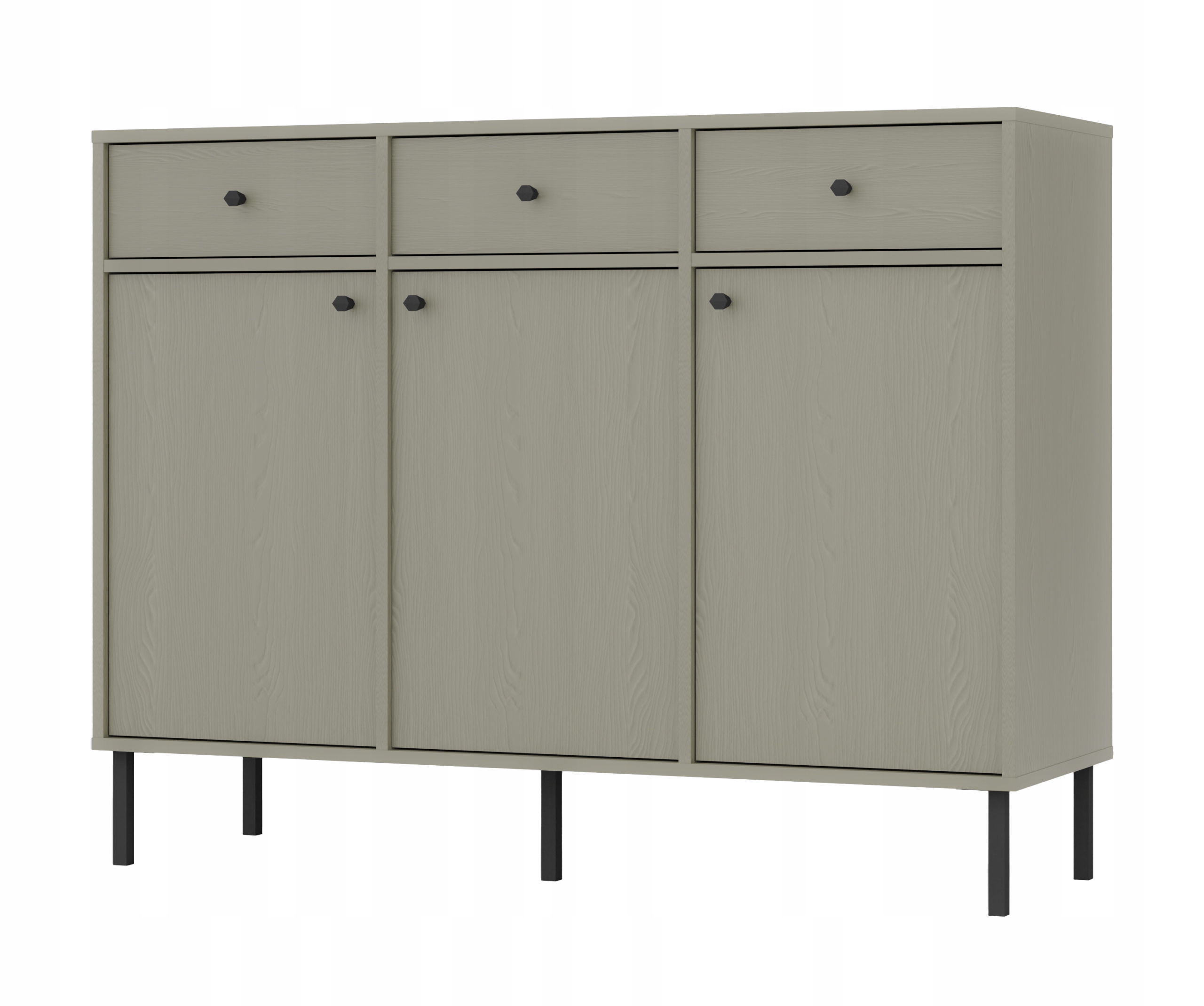 Elegantní velká komoda Moderní Oslo s vysokými nohami do obývacího pokoje