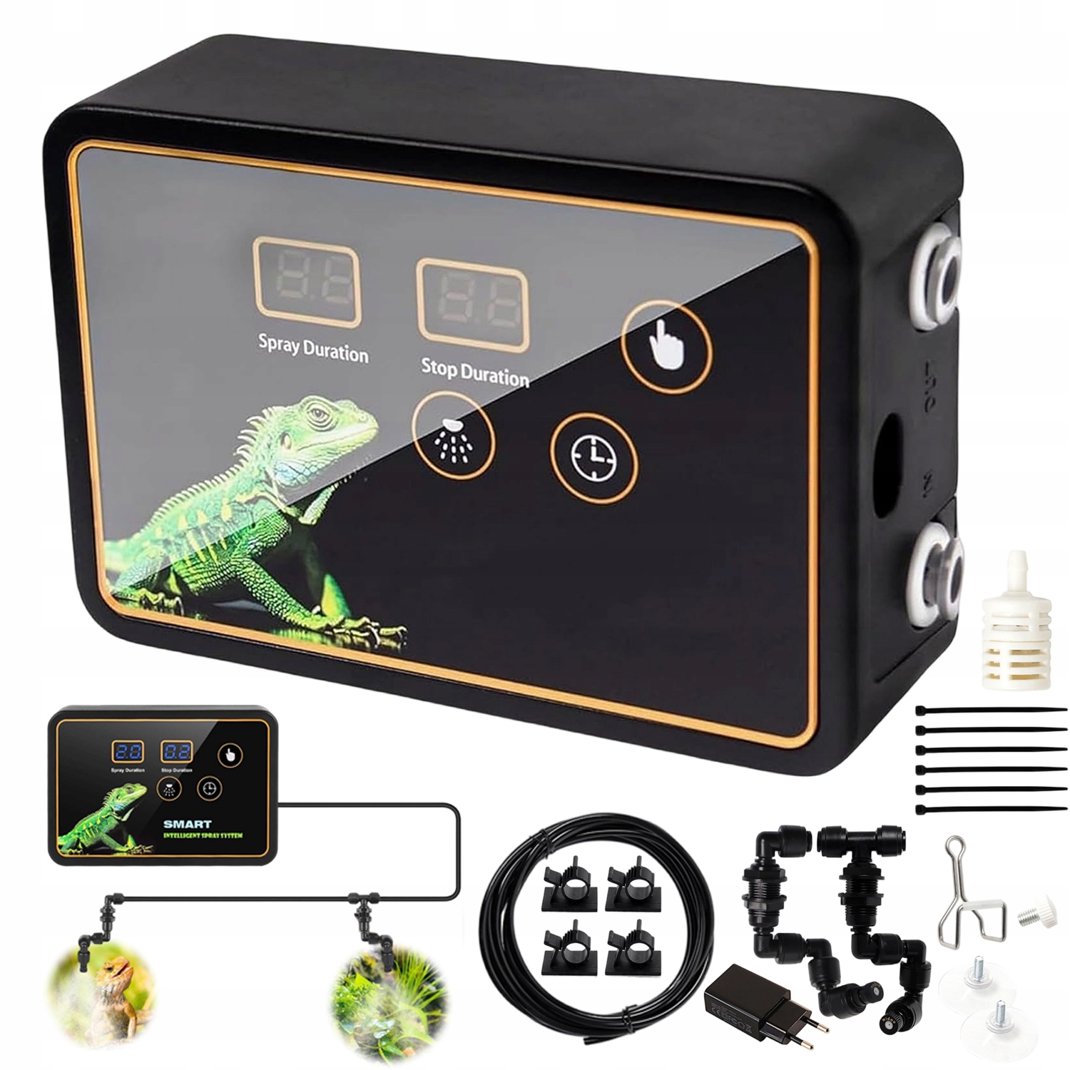 Uniwersalny Zraszacz Automatyczny System Do Terrarium Dla Gad Płaz Agama