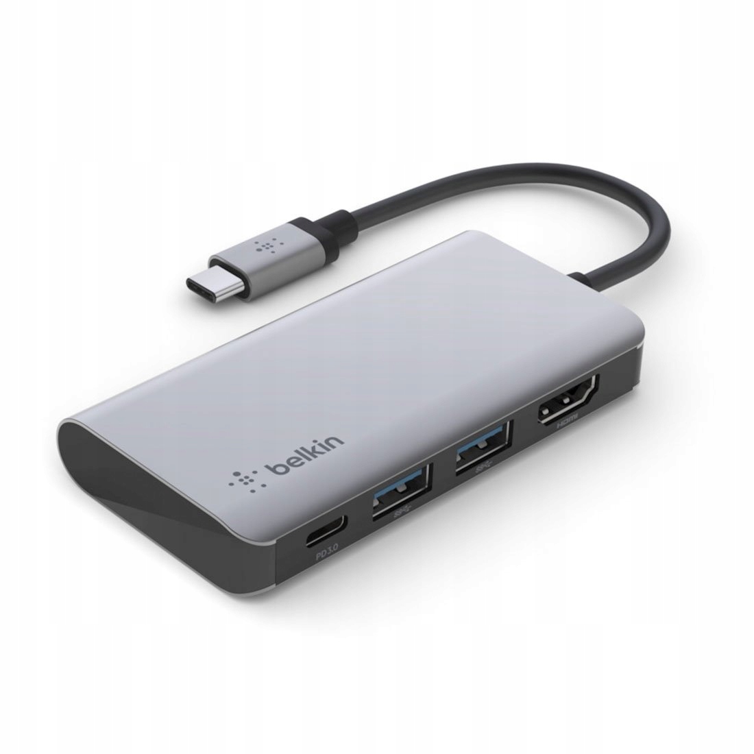 Belkin Connect Usb-c 4-in-1 Multiport Adapter Space Gray AVC006btSGY