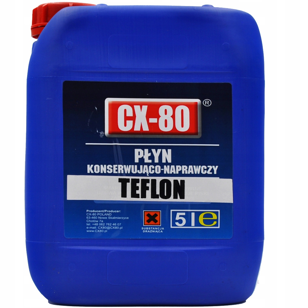 CX80 PŁYN KONSERWUJĄCO NAPRAWCZY TEFLON 5L Rodzaj smar teflonowy
